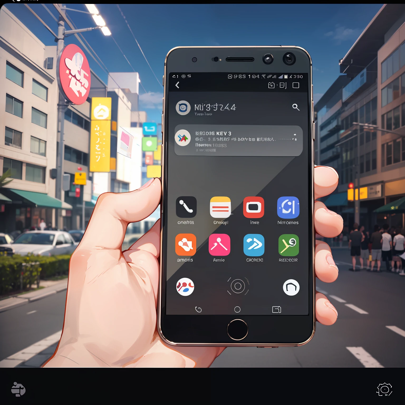 (One mobile screen 1.4)
(Show public number 1.3)