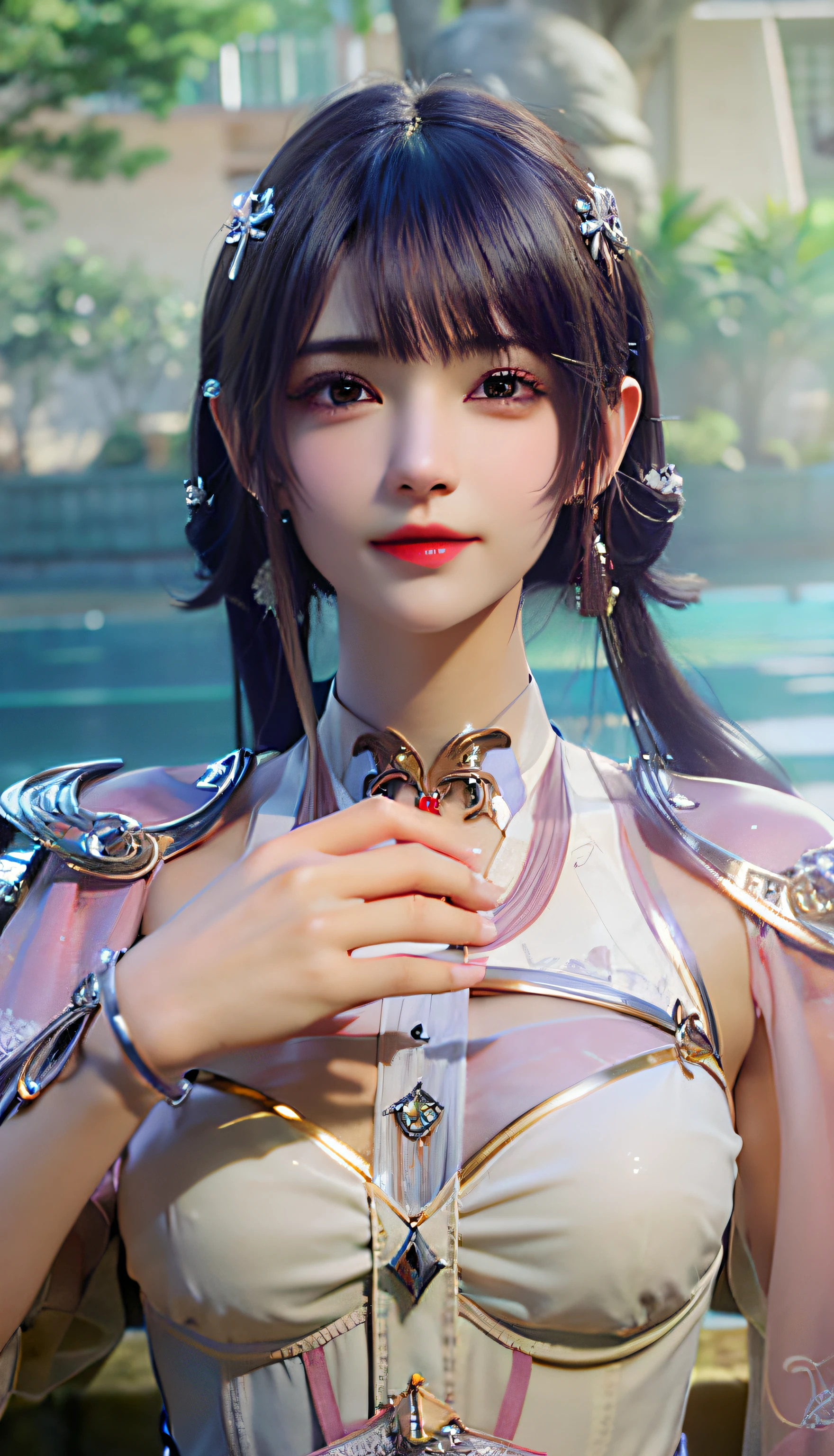 Best Quality, Masterpiece, Close Up of an Oriental Beauty, Need for Beauty, Asian, Dragon, Game CG, Lineage 2 Revolutionary Style, Yun Ling, Close-up Character, Character Close-up, Inspired by Lee Meishu, Character Close-up, Hirase Jinyao, Female Character, Inspired by Lan Ying, Shadow Messenger Movie, (Perfect Face), (Delicate and Beautiful Facial Features), (Beautiful Eyes), (Pointed Nose), Super Fine Face, Delicate Eyes, Double Eyelids, Beautiful Face, (Photo Realistic: 1.3), Cute, Medium Breasts