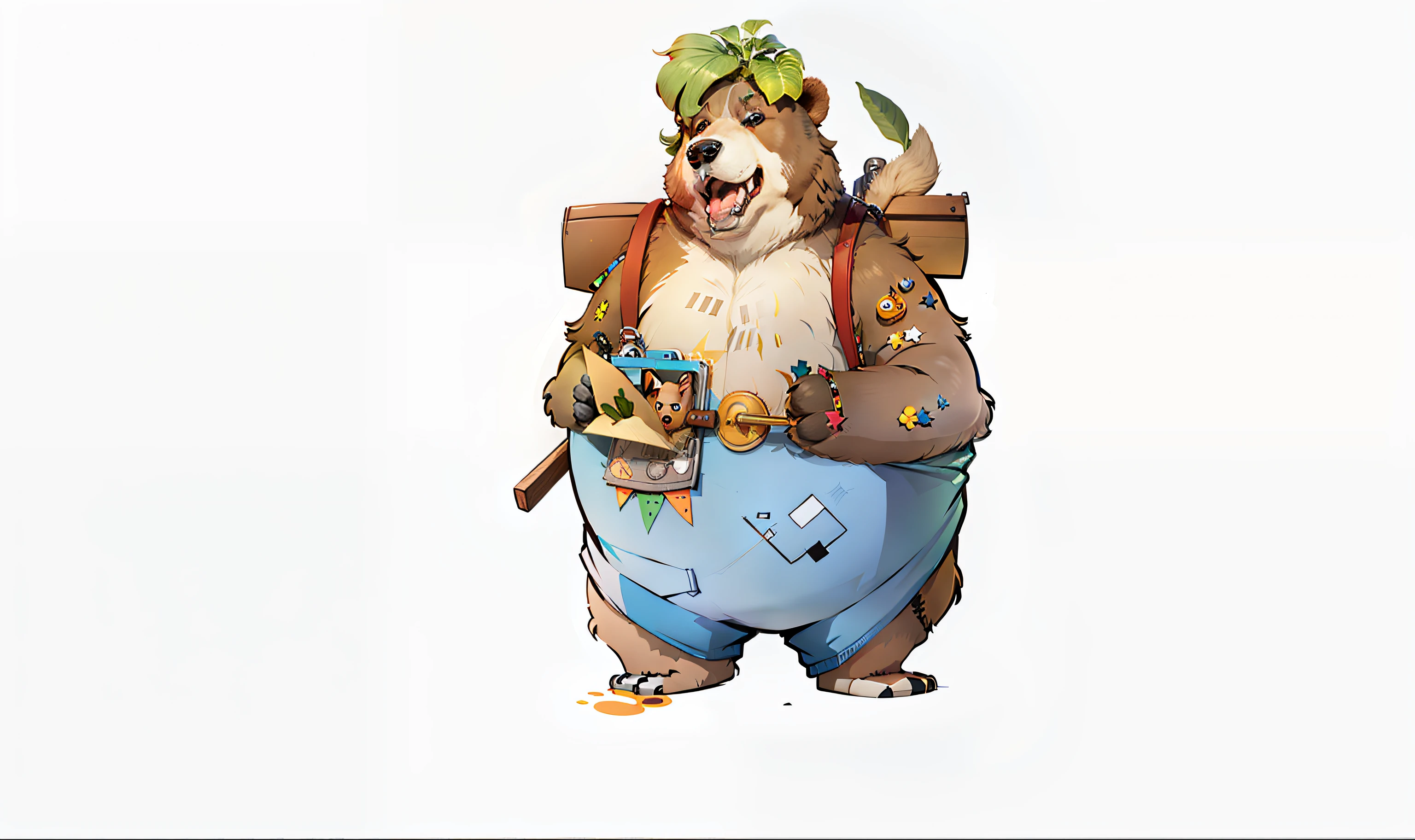Cartoon Bear HD hand drawn