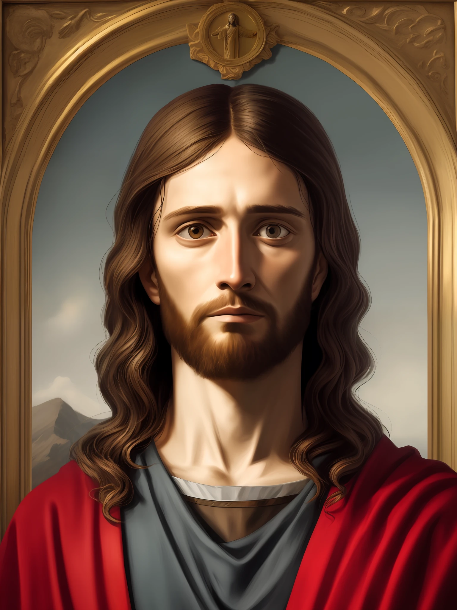 Ultra realistic portrait, Jesus Christ, standing