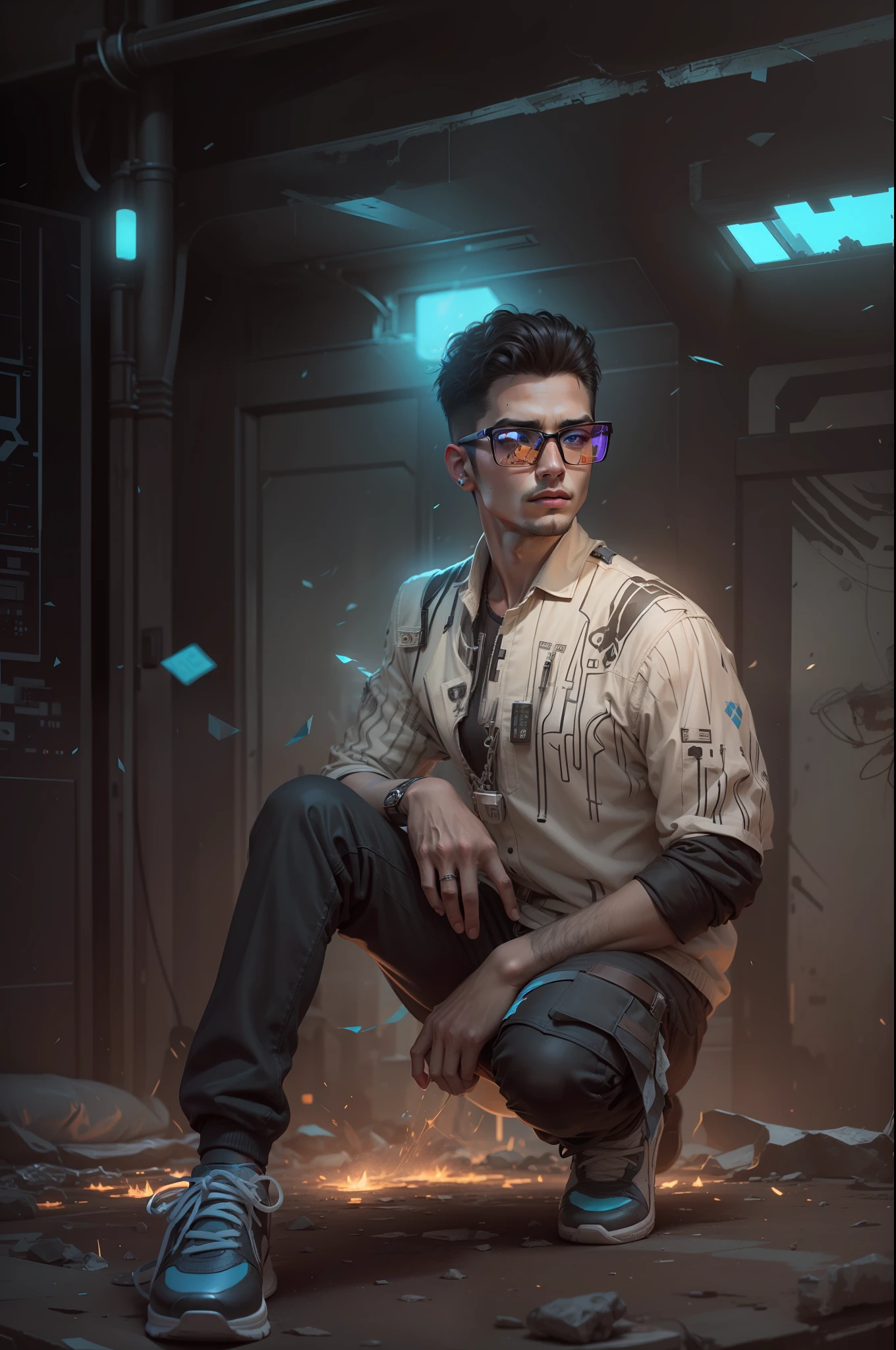 Change background cyberpunk handsome boy, realistic face,8k, ultra realistic,