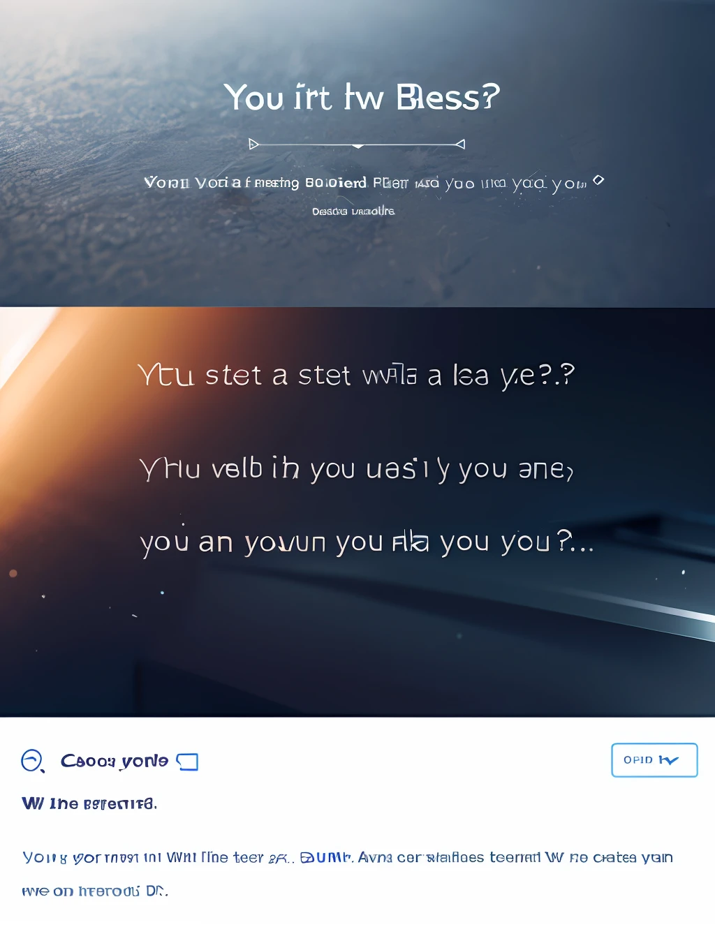 What if I want to start a business