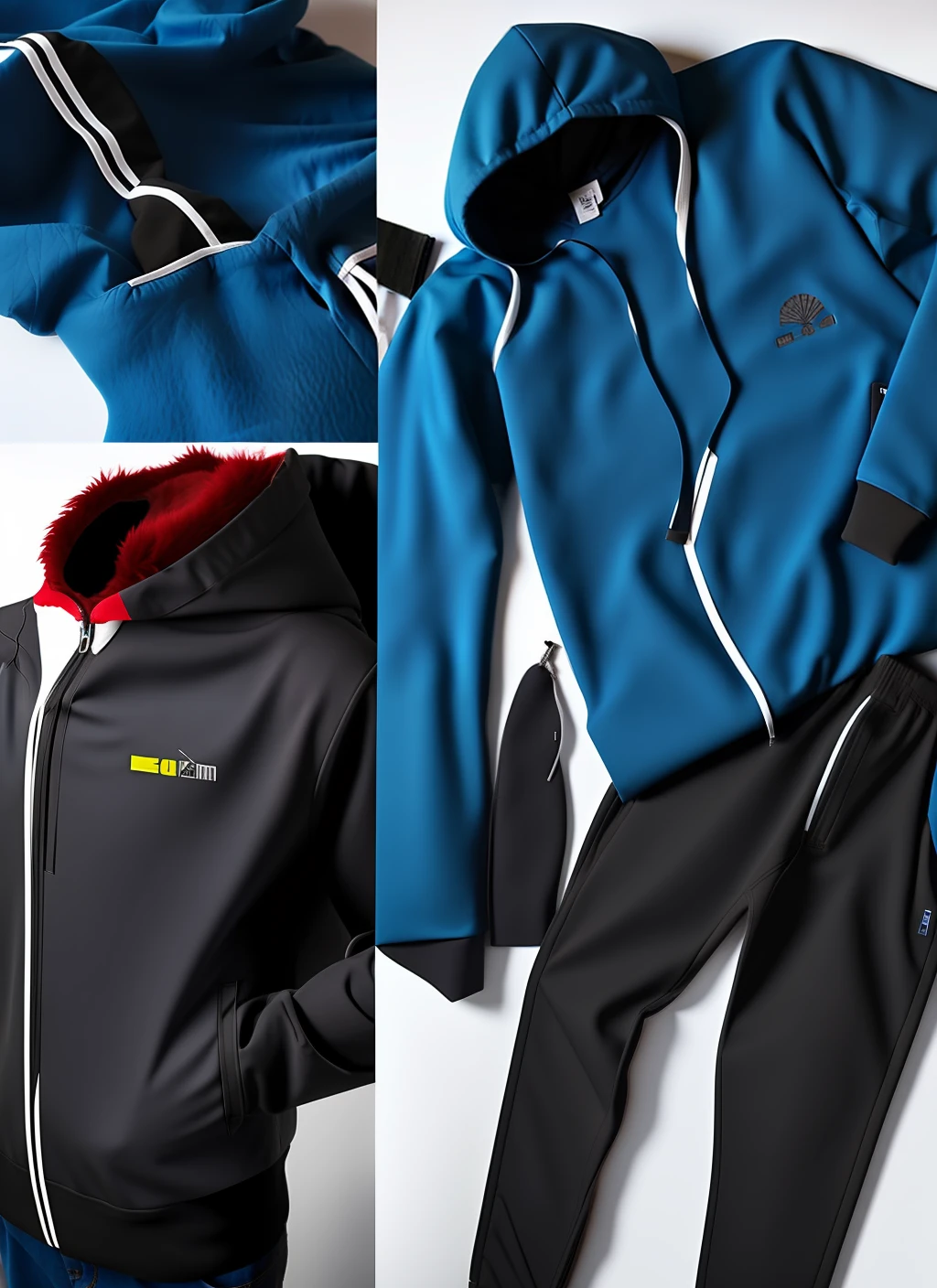 shirt, 1boy, jacket, open clothes, hoodie, hoodie, muscular, pectoral muscles, muscular male, bala, hooded jacket, sharp nails, furry, blue fur