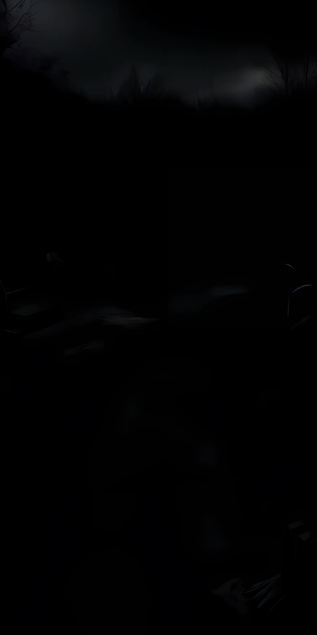 photorealistic, best quality, masterpiece, rainy graveyard, dark theme, dim light, nether, chthonian, gloominess