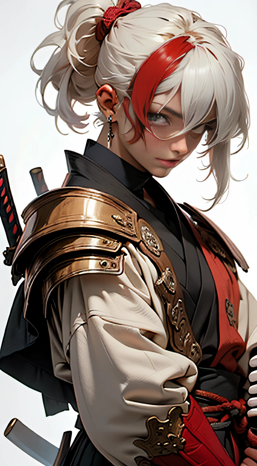 Red hair, a strand of red hair, red hair,