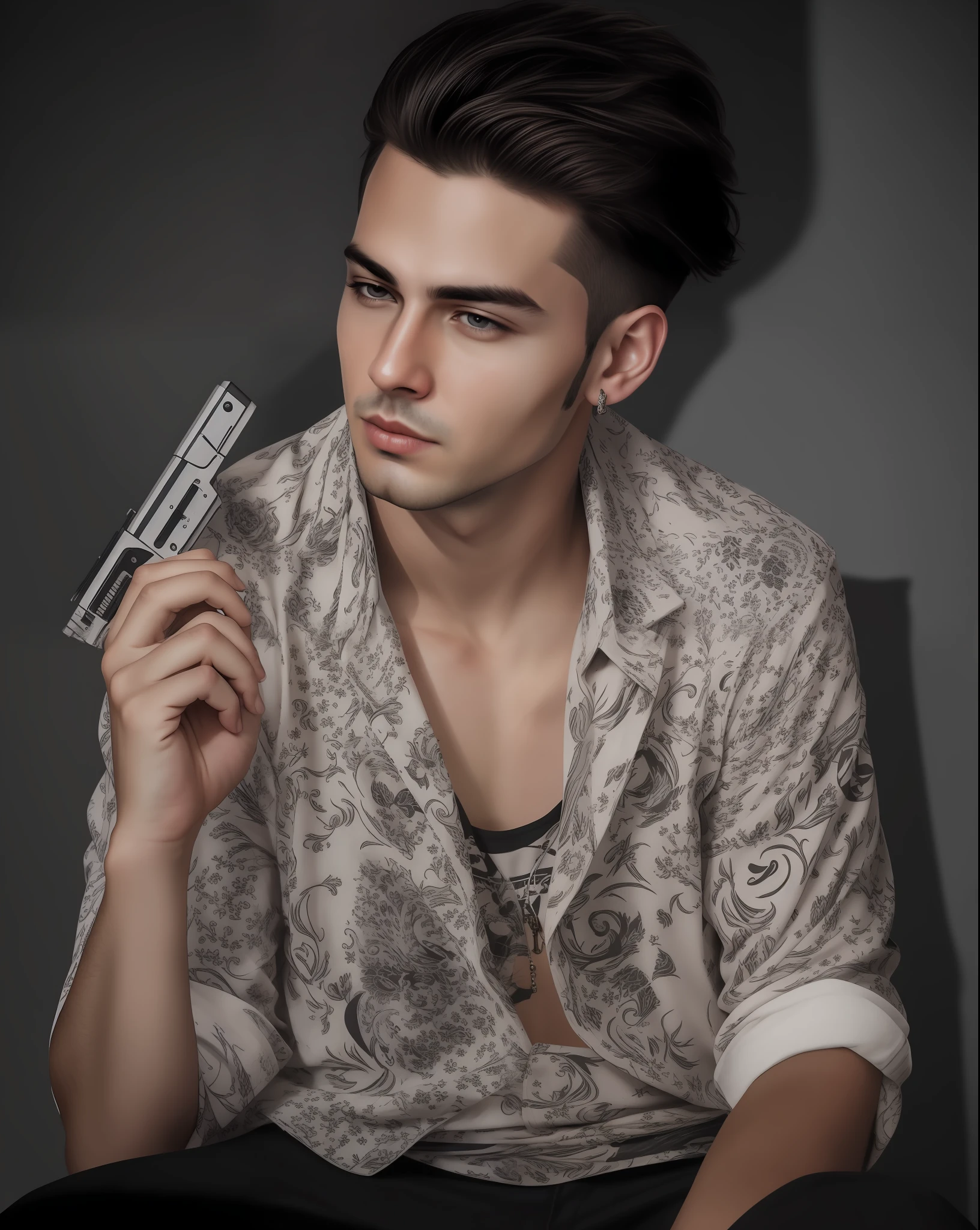 Change background cyberpunk handsome boy, realistic face, 8k ultra face