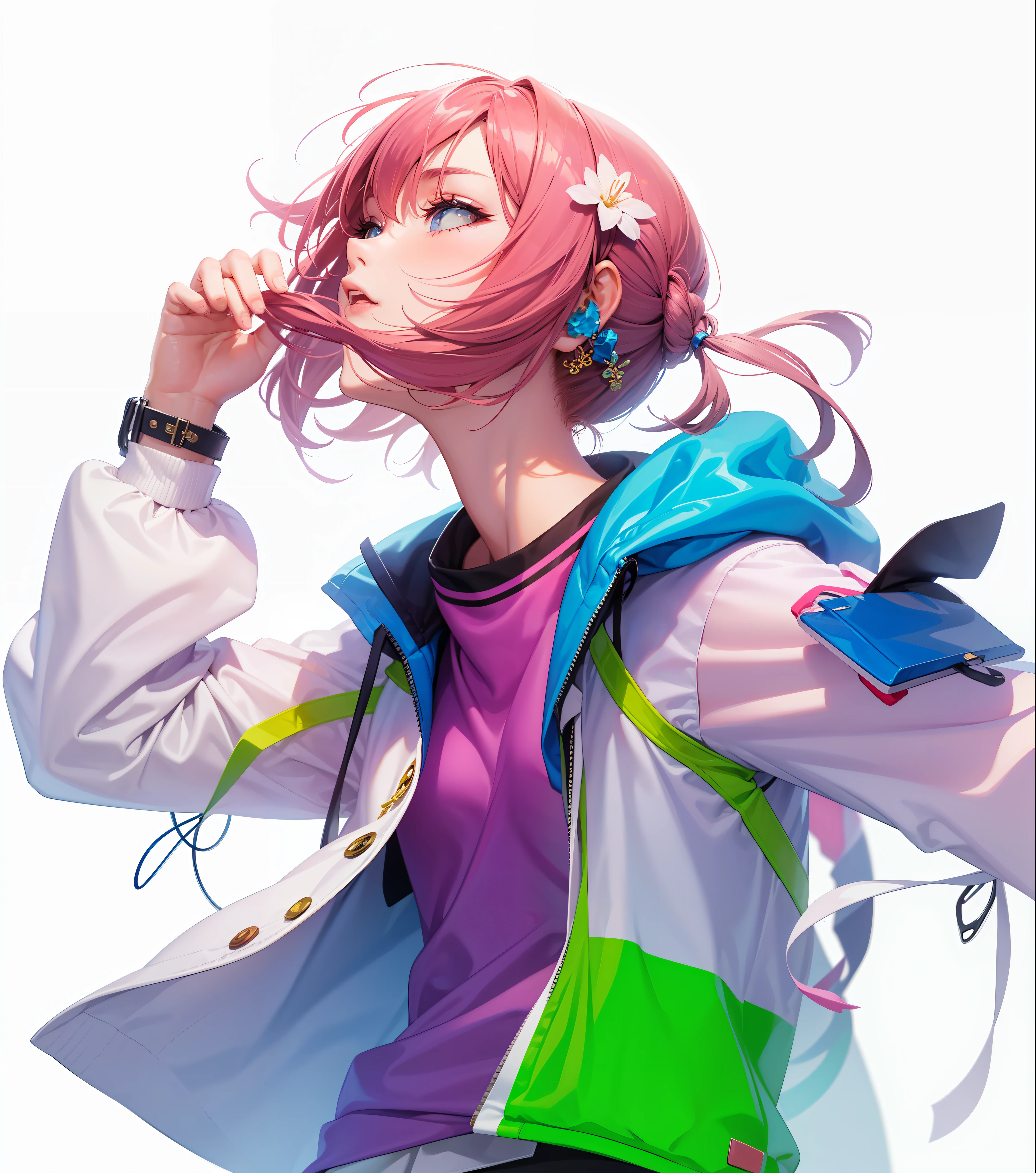 The girl is good-looking