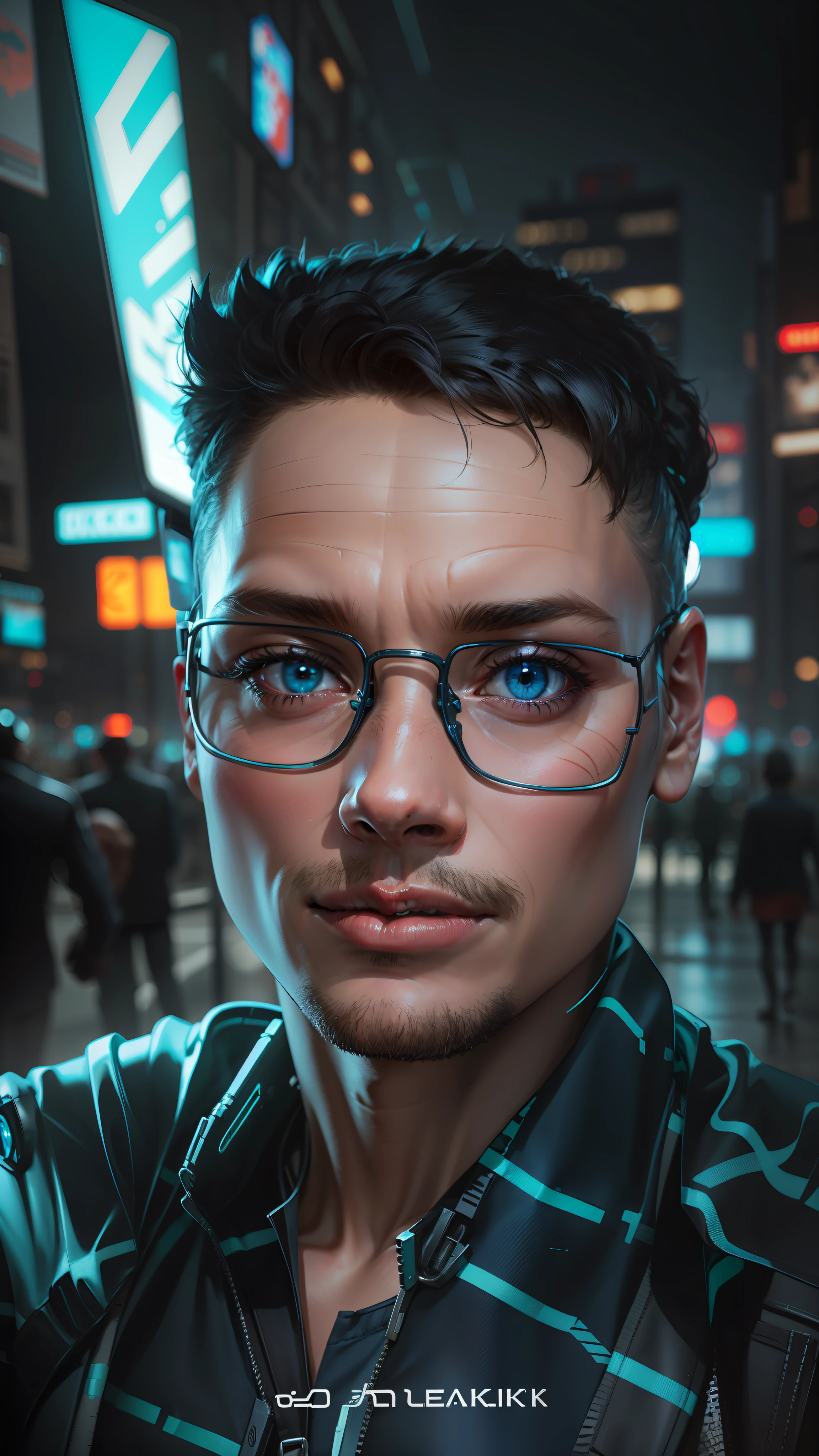 Cyberpunk, 8k.super realistic dark blue
