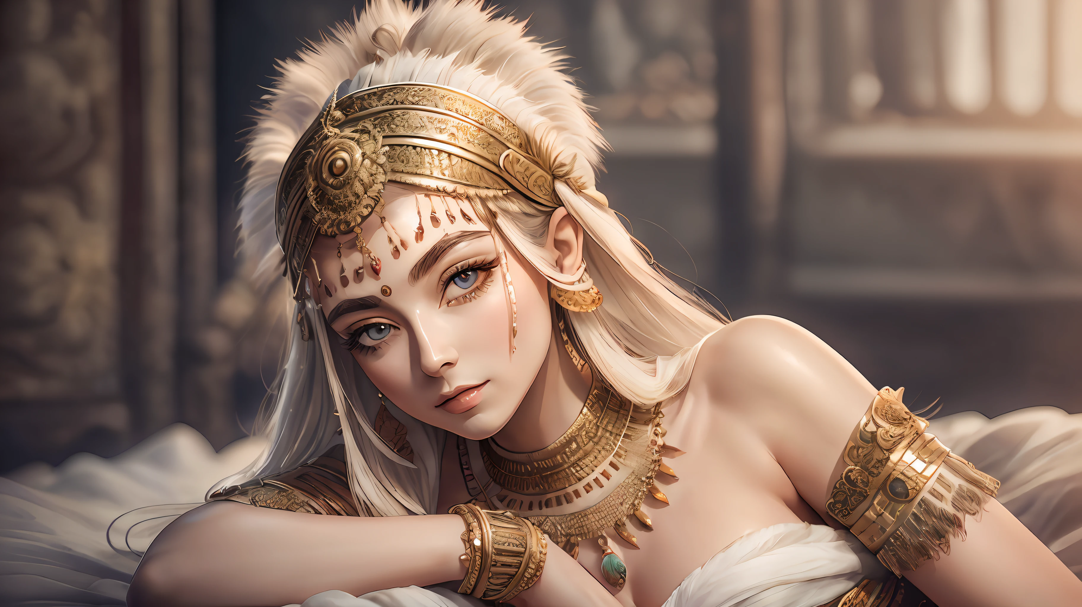 Full body Top Quality, White indian bare chest, 32 year old Skin, Realistic Human Skin, (Detail), Ultra High Definition, (8k, RAW Photography, Photorealistic: 1.4), One Girl, , Happy (Gentle Goddess-like Eyes): 1.2), (Lip Gloss, Eyelashes, Glossy Face, Top Quality, Ultra High Definition,