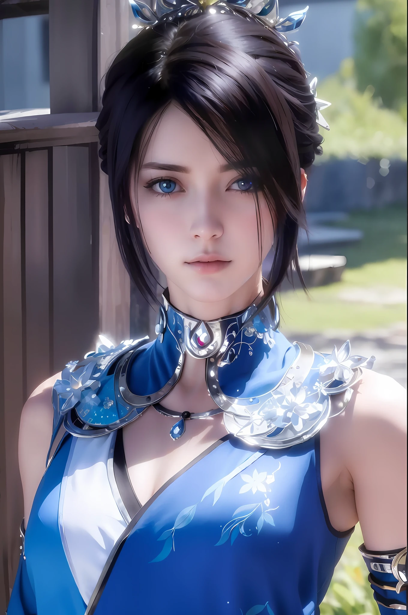 (masterpiece:1.3), (8k, photorealistic, RAW photo, best quality: 1.4) , a woman with a pretty face, solider women, realistic face, (very pretty), photorealistic girl render, ((cold eyes)), stonily face