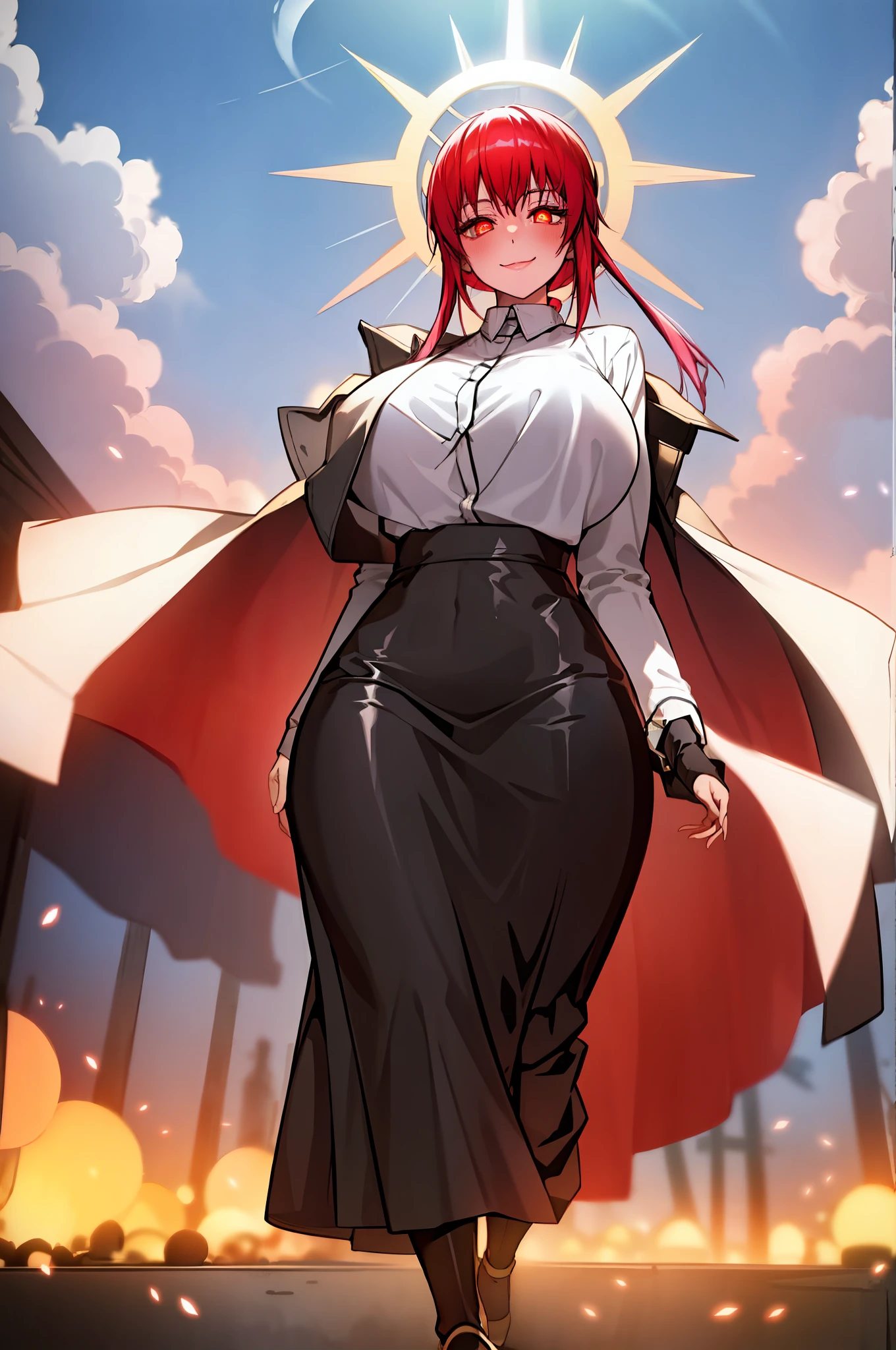 makima,Gothic, huge chest, tall woman, curved, f, long hair, christian, alone, catholic, latin cross,, forest city, plants, walking, smile, smile, ,fur clothes, wizard, medieval, village,tights, portrait, long skirt, long dress, flip-flops, , huge breast, , , 1gir,1character, walking,long skirt, red eyes, walking,female,fantasy goddess,there is a cartoon picture of a woman with a very large breast, glowing angelic being, glowing holy aura, inspired by Luma Rouge, the non-binary deity of spring, ethereal rainbow nimbus, the butterfly goddess of fire, inspired by Marie Angel, glowing aura around her, astral fairy, as the goddess of the sun, “uwu the prismatic person, big breast, happy, beautiful eyes, , full body, walking, long robe, long dre, , nun, priestess ,holy, venus body, curvy, huge breast, forest, long skirt, coat, very long skirt,coat, europe, france, french, pantyhose, walking, pink hair, smile, happy,long skirt , long dres