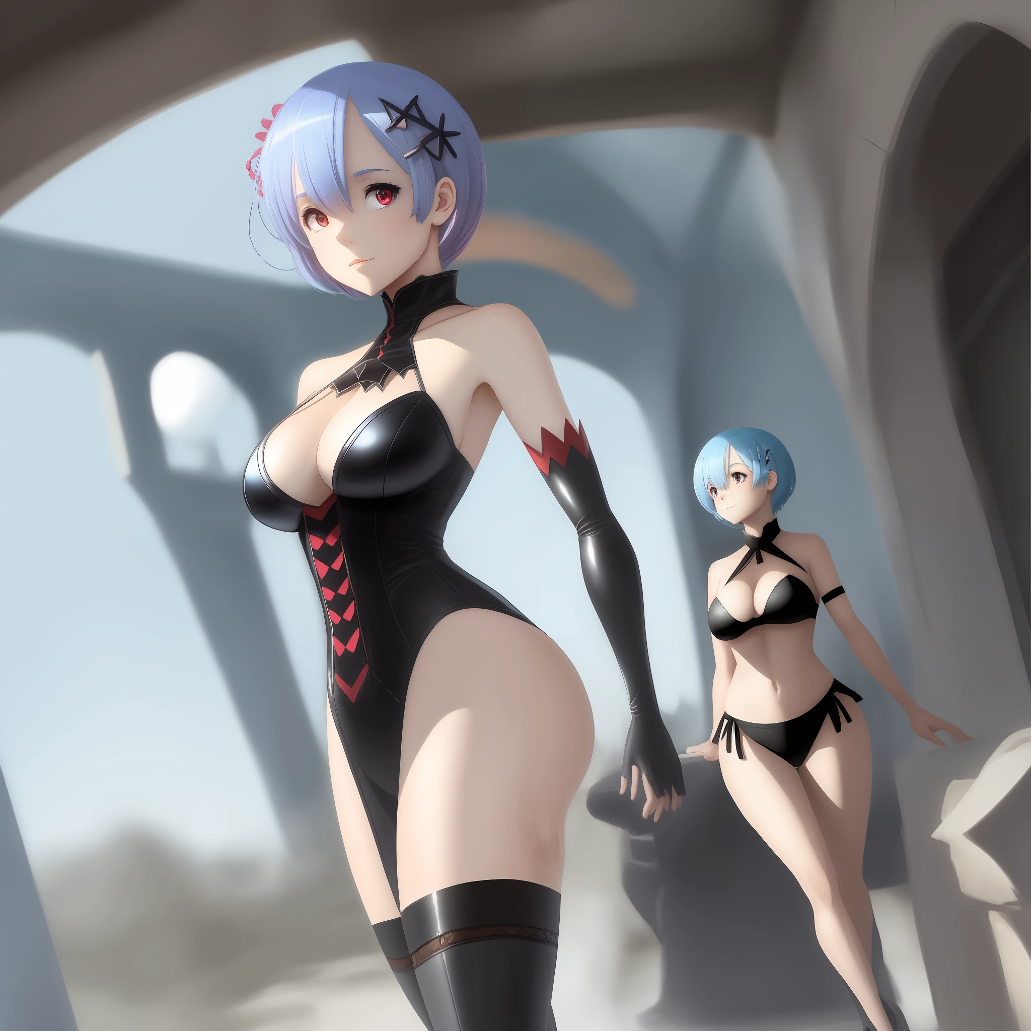 Rem with big, erotic, and rezero