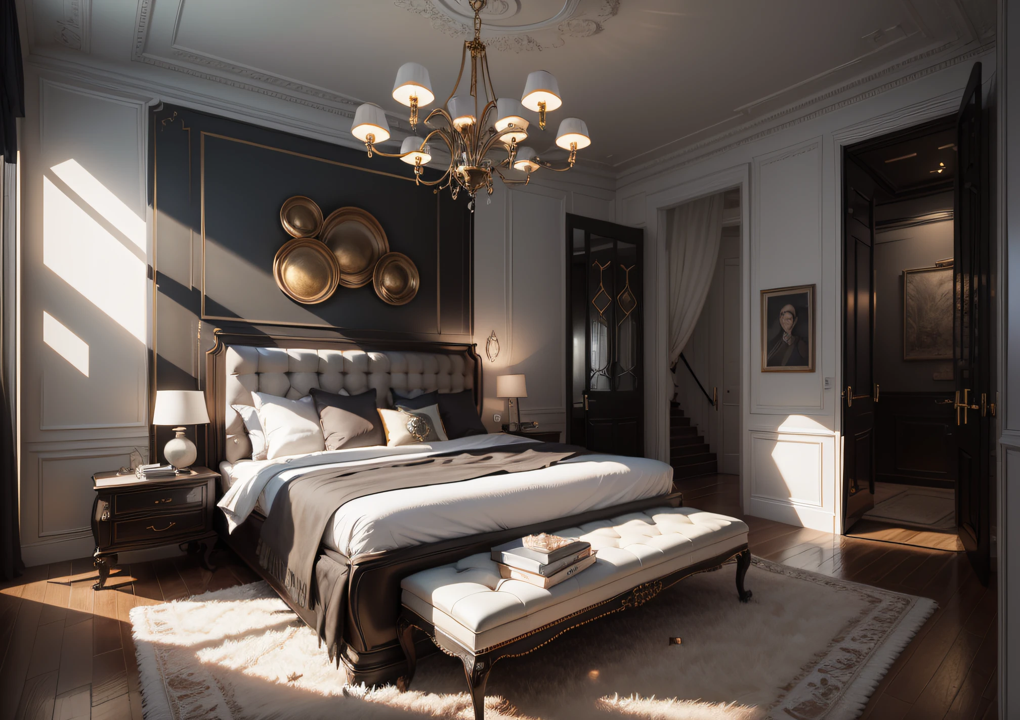 "luxurious and modern interior design with a touch of sophistication and elegance." --auto