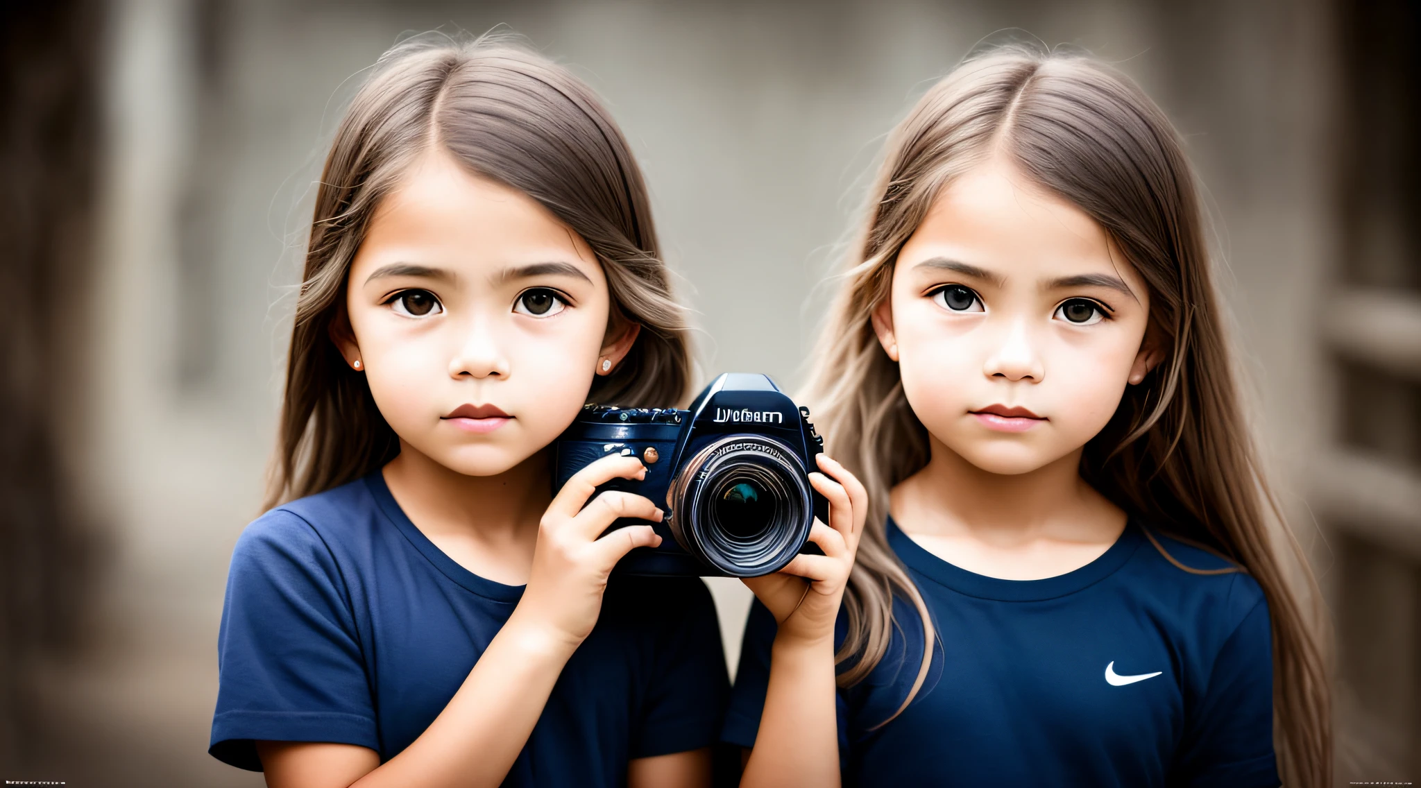 mENINA CHILD BLONDE LONG HAIR ,PORTRAIT, holding a camera up to the face and looking through it, portrait photography, Pepe Moreno, Fernando Guerra, portrait photo, Pedro Correa, professional photo, Danilo Torres, Pablo Dominguez, photography, art Foreground : Eloy Morales, professional photo, Ignacio Rios, close-up portrait photo, journalist photo, professional photographer, Julian Calle