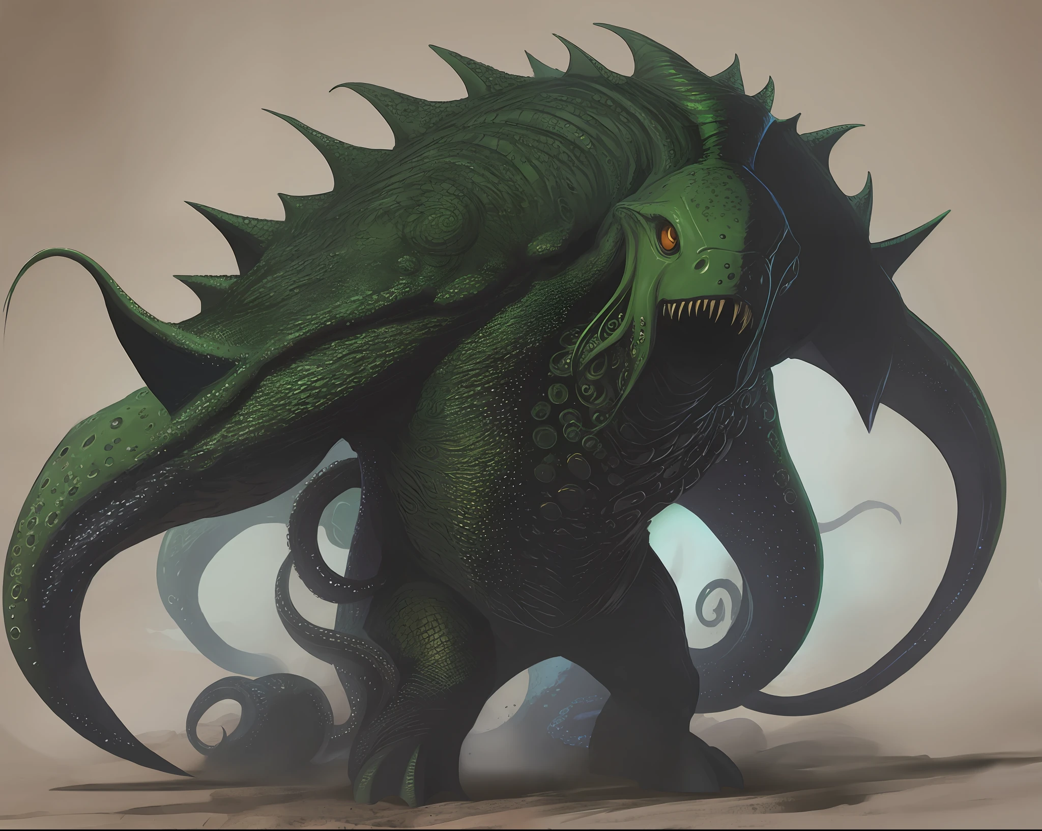 Cthulhu Mythos TRPG Mythology Creature Illustration