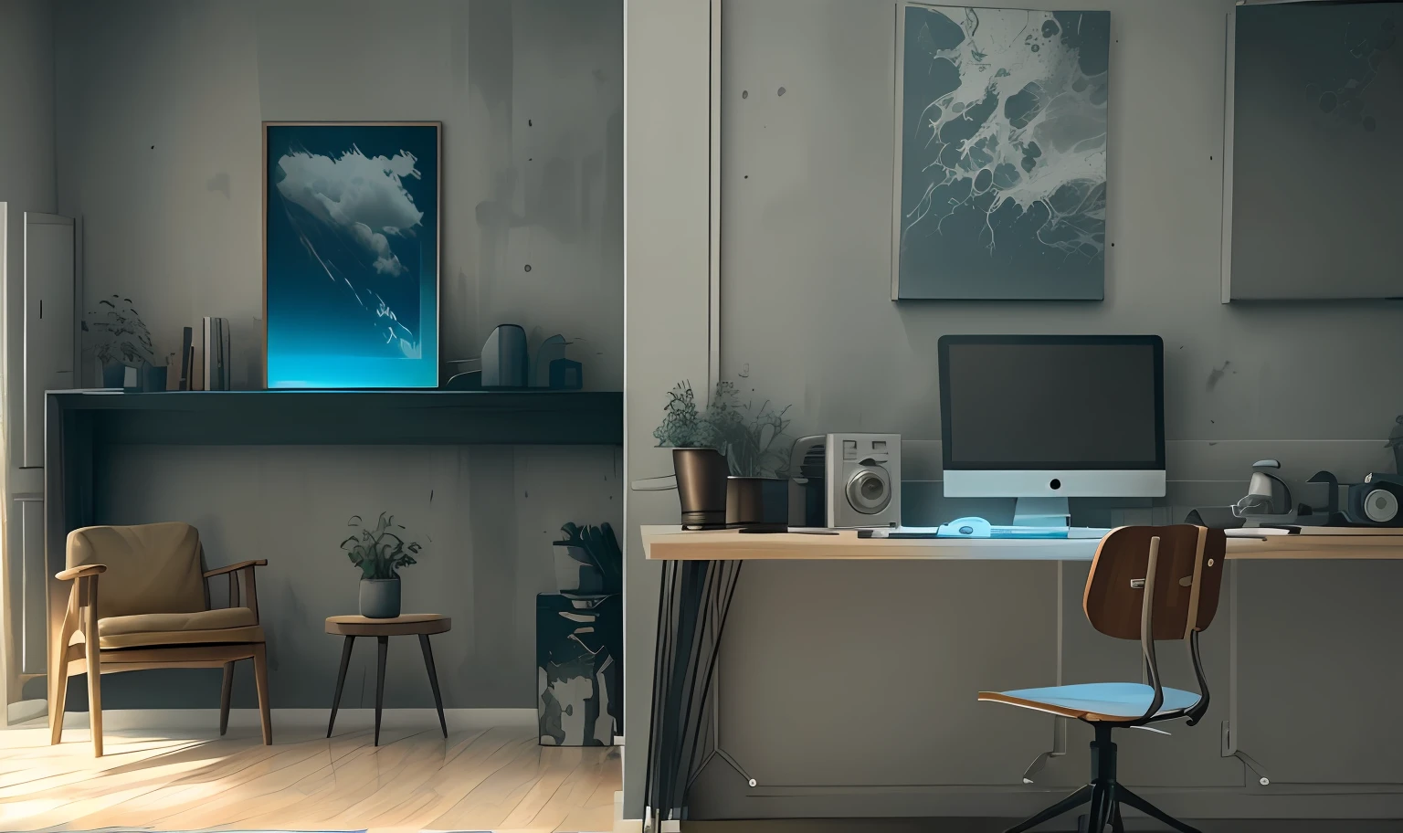 blue gray cinematic