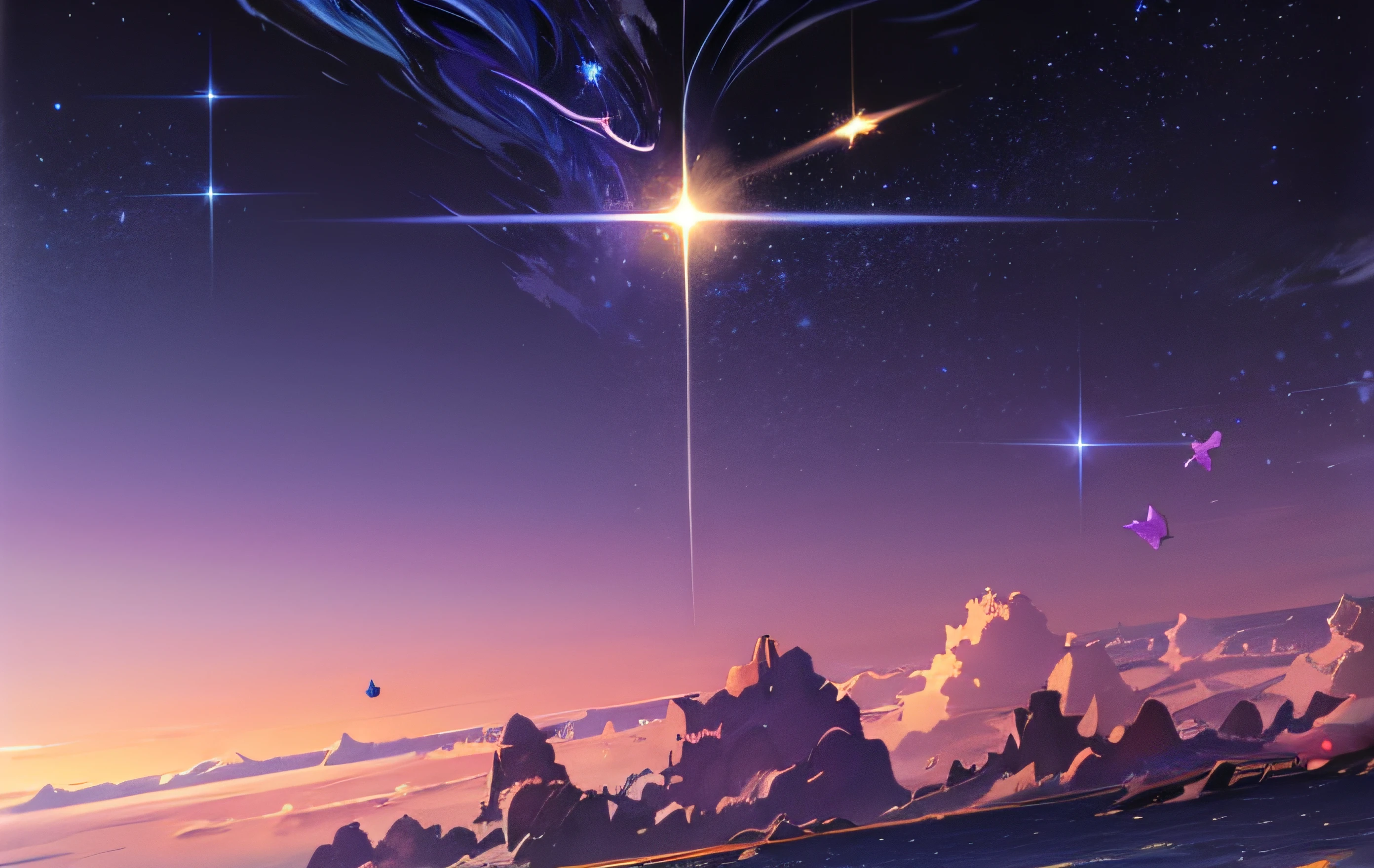 anime anime wallpapers with a view of the sky and stars, cosmic skies. by makoto shinkai, anime art wallpaper 4 k, anime art wallpaper 4k, anime art wallpaper 8 k, anime sky, amazing wallpaper, anime wallpaper 4 k, anime wallpaper 4k, 4k anime wallpaper, makoto shinkai cyril rolando, anime background art