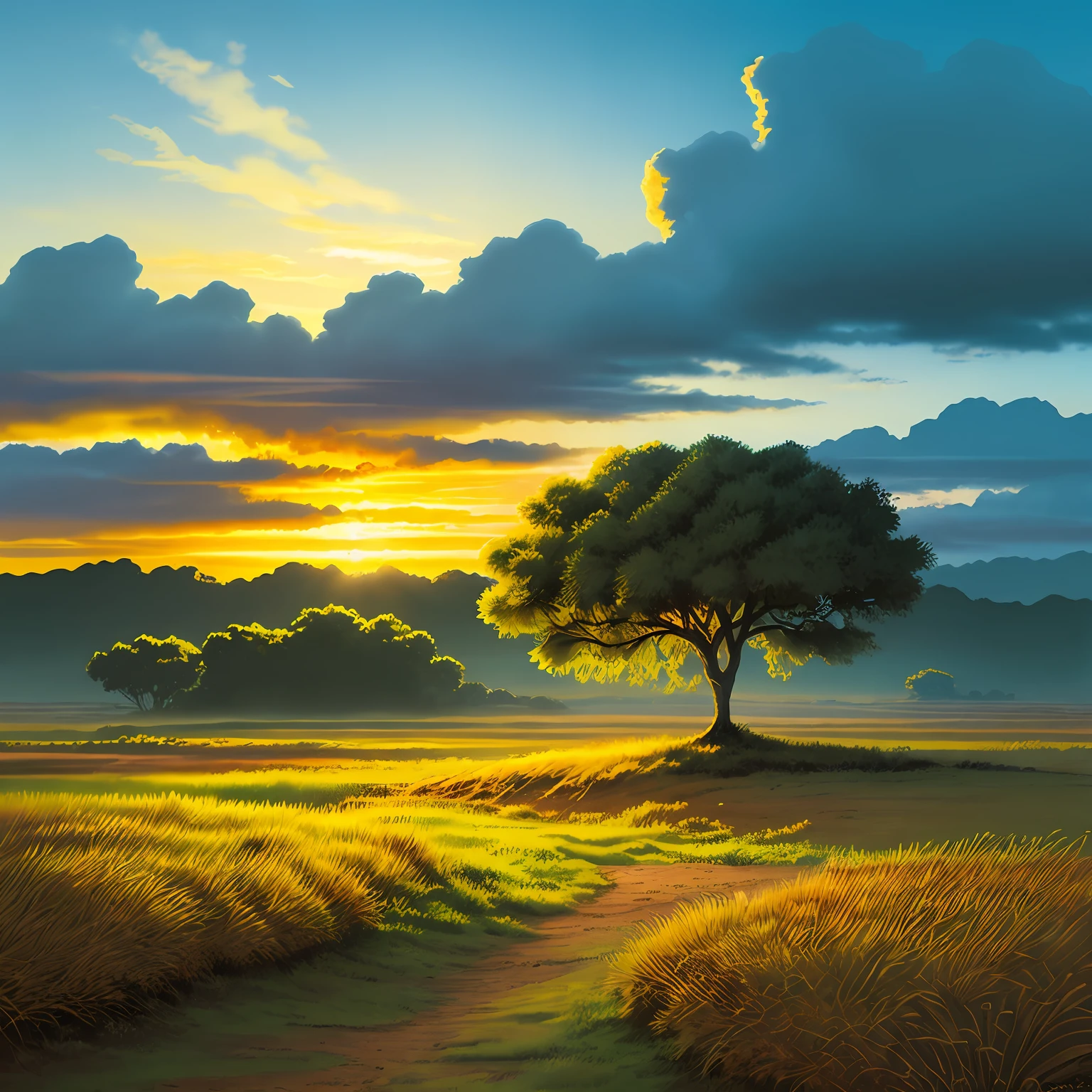 savanna landscape sky