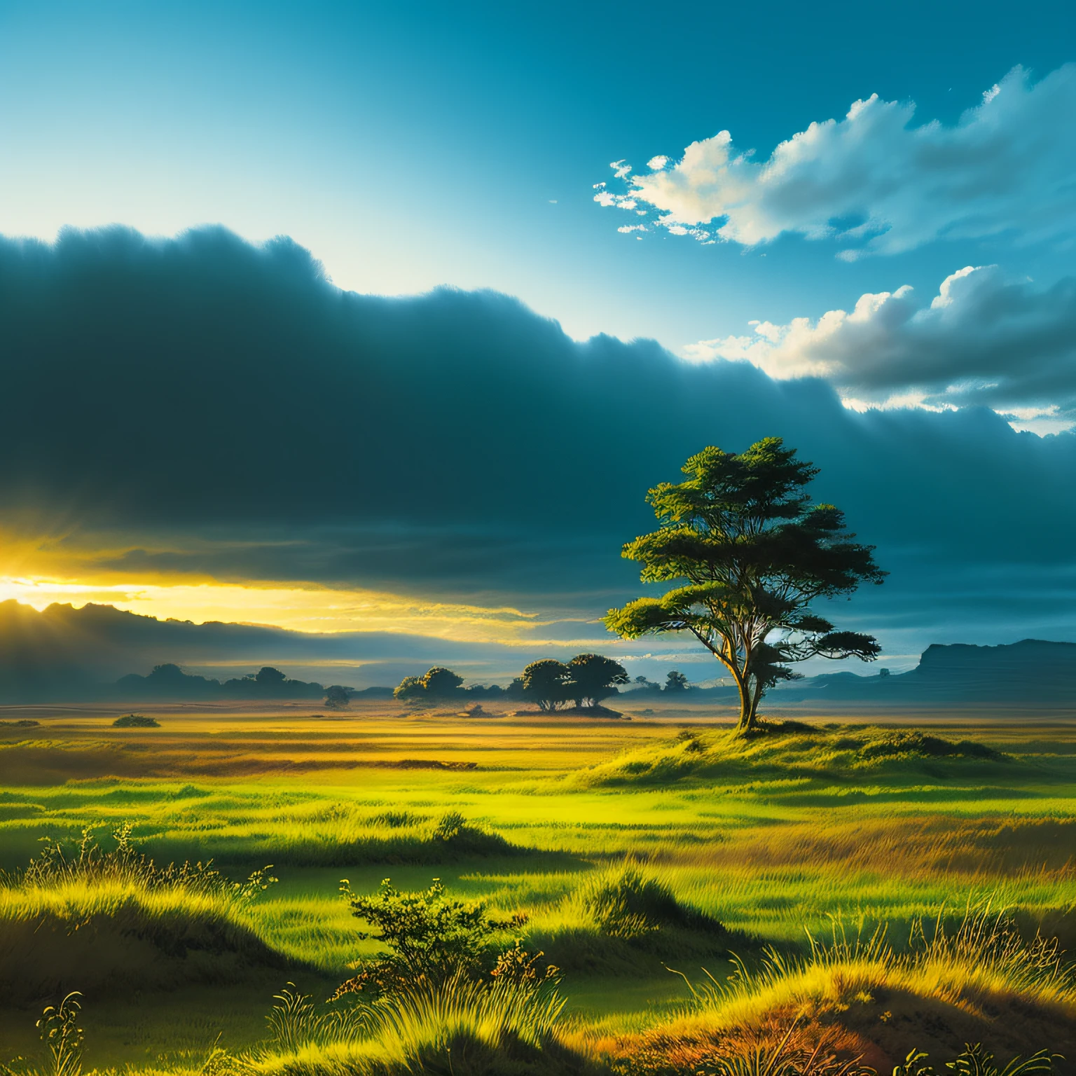 savanna landscape sky