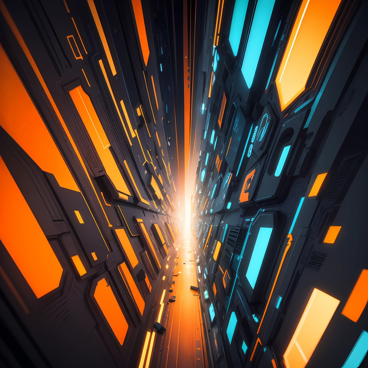 abstract image, background . (orange, blue, black), hyper detailed, modern. Energy. Motivation. --auto