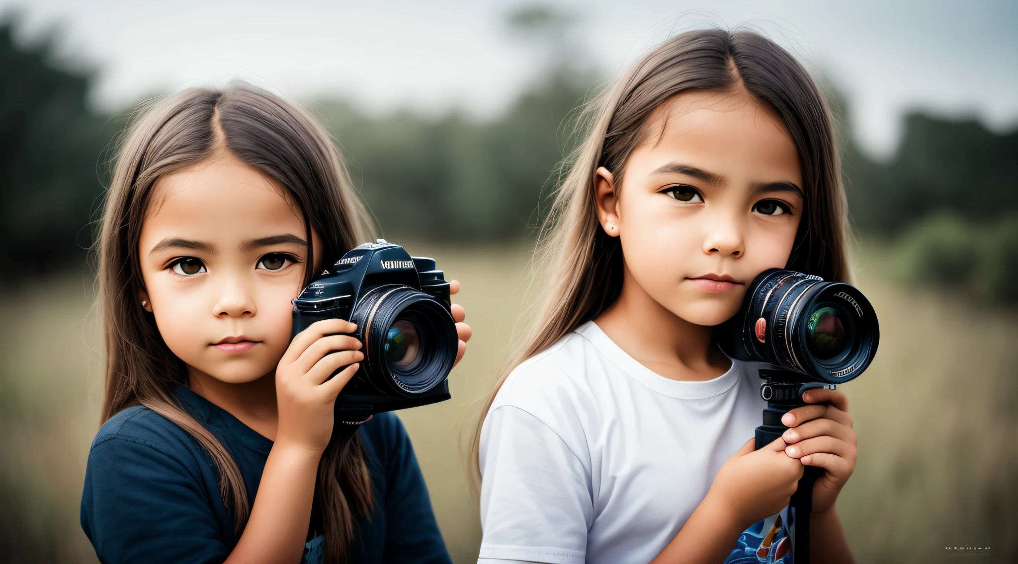 mENINA CHILD BLONDE LONG HAIR ,PORTRAIT, holding a camera up to the face and looking through it, portrait photography, Pepe Moreno, Fernando Guerra, portrait photo, Pedro Correa, professional photo, Danilo Torres, Pablo Dominguez, photography, art Foreground : Eloy Morales, professional photo, Ignacio Rios, close-up portrait photo, journalist photo, professional photographer, Julian Calle