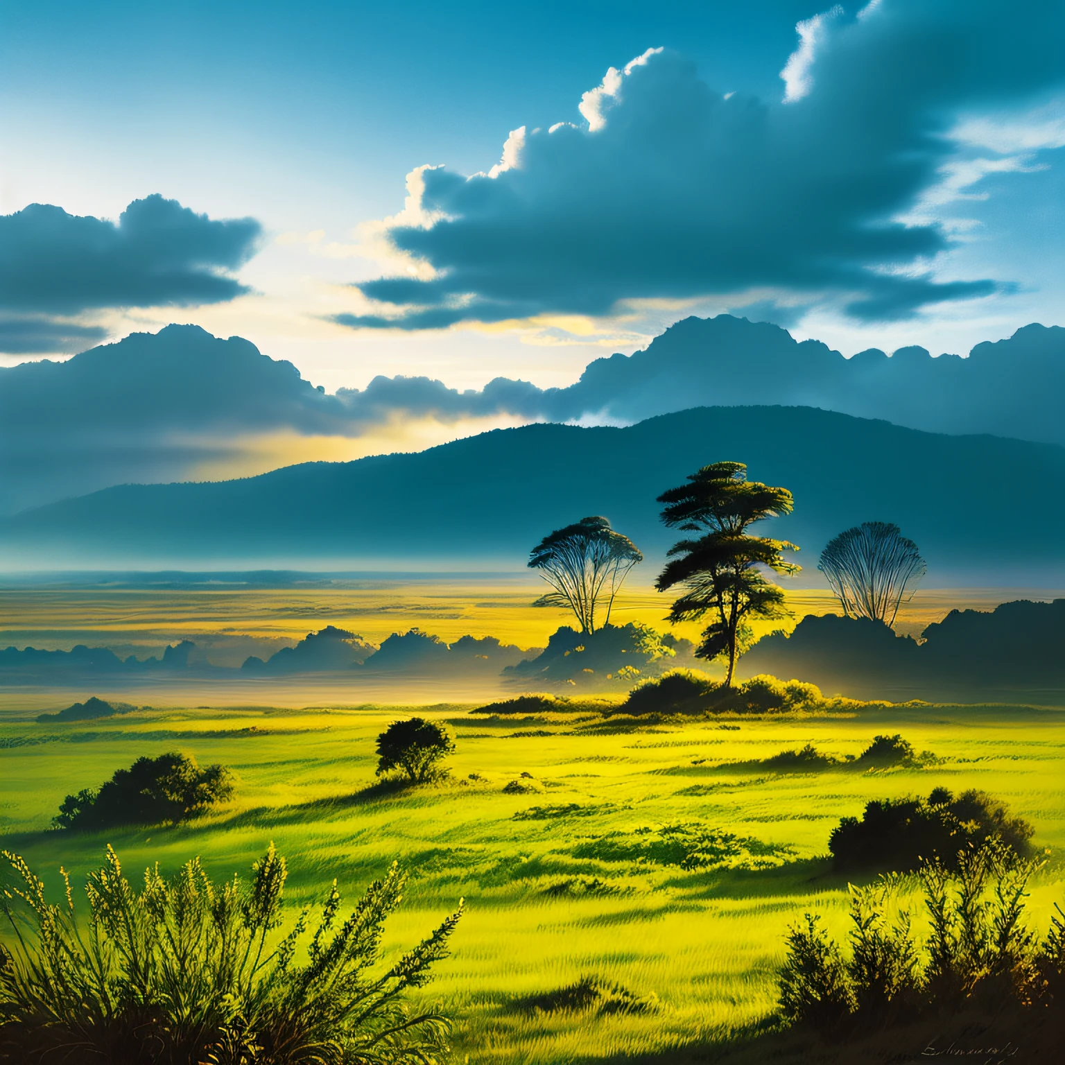 savanna landscape sky