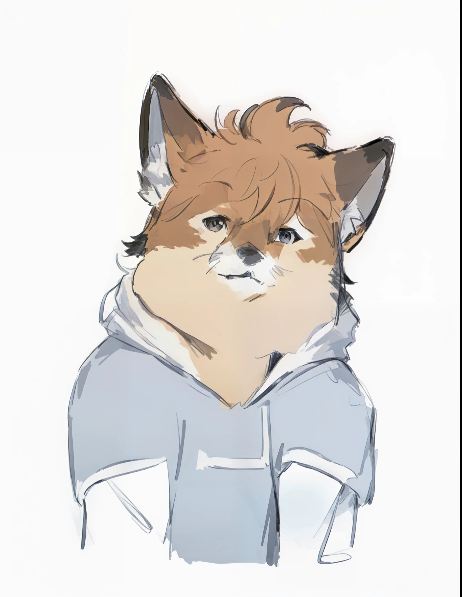 a close up of a cartoon fox wearing glasses and a hoodie, furry furaffinity, professional furry drawing, generic furry style, varguyart style, fursona wearing stylish clothes, art in the style of joshy sly, furry fursona, an anthro fox, as an anime character, stern looking fox in a lab coat, furaffinity fursona