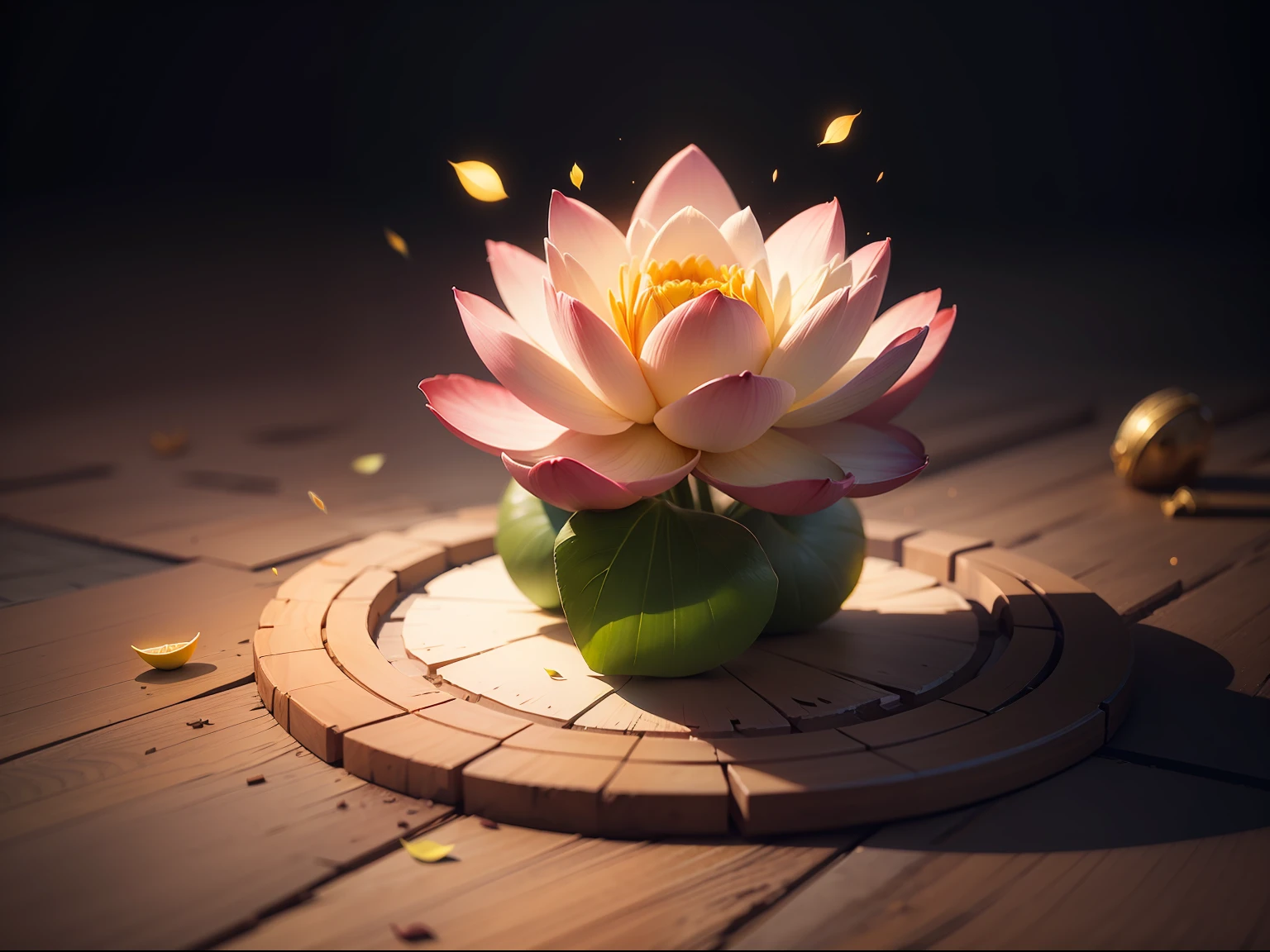 9:16 Full drawing, masterpiece, best quality, (very detailed CG unity 8k wallpaper), (best quality), (best illustration), (best shadow), lotus theme with natural elements. (Glow), (Particle Effect). , isometric 3D, Octane rendering, ray tracing, super detailed --auto