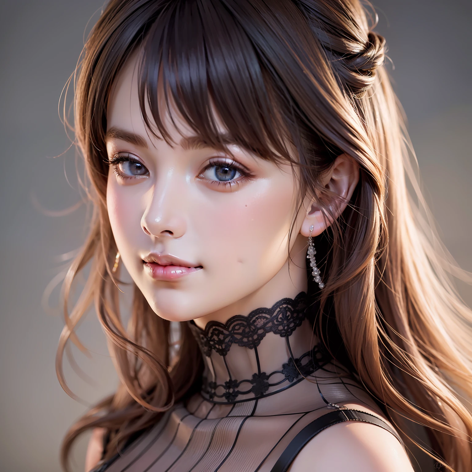 (masterpiece), realistic, (girl portrait), beautiful face, cute young girl with smile, 20s, 8K post-production, high resolution, super detail, trending in ArtStation, sharp focus, studio photography, intricate detail, highly detailed, pure form, 8K resolution,