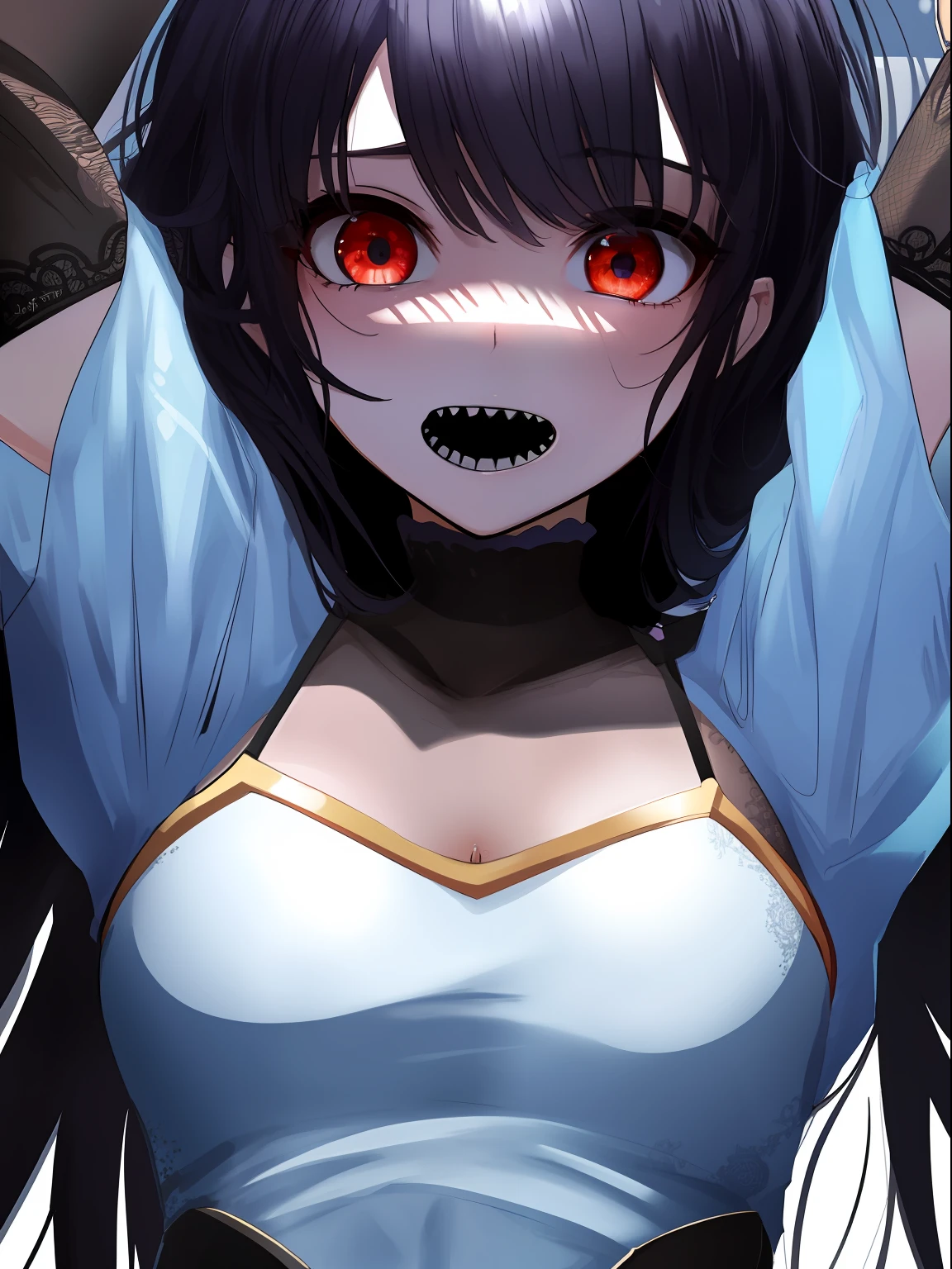 It's a horror illustration that came out when I was creating the celebration, illustration, I said earlier😭
Personally, I'm not very good at it, so I'll publish it on sensitive settings💦
If you are scared, creepy, or not good at it, please be careful when viewing, UHD, Retina, Masterpiece, Accurate, Anatomically Correct, Textured Skin, Super Detail, High Detail, High Quality, Award Winning, Highest Quality, High Definition, 1080P, HD, 4K, 8k, 16k,