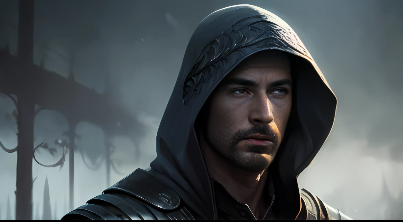 close-up of a man in armor with a hooded sword, portrait of a warrior man, winter, intelligent, big gray eyes, dirty hair, snow, wet, (insanely detailed: 1.5),, (highest quality, Greg Rutkowski, Alexander Gerasimov, concept art, 4k), ( (perfect body)), realistic, real shadow, (high sharpness), ((detailed pupils)), detailed face and eyes, trend in Artstation, fantasy-art, andreas roch style Masterpiece, best quality, highly detailed photo: 1, 8k, (beautiful detailed face), photorealistic, cinematic footage in ultra-realistic skin canon 5d, Steve Henderson Fabian Perez Henry Asencio, Jeremy Mann Fantasia magical horror atmosphere by Marc Simonetti (highly detailed environment: 1.3) --auto