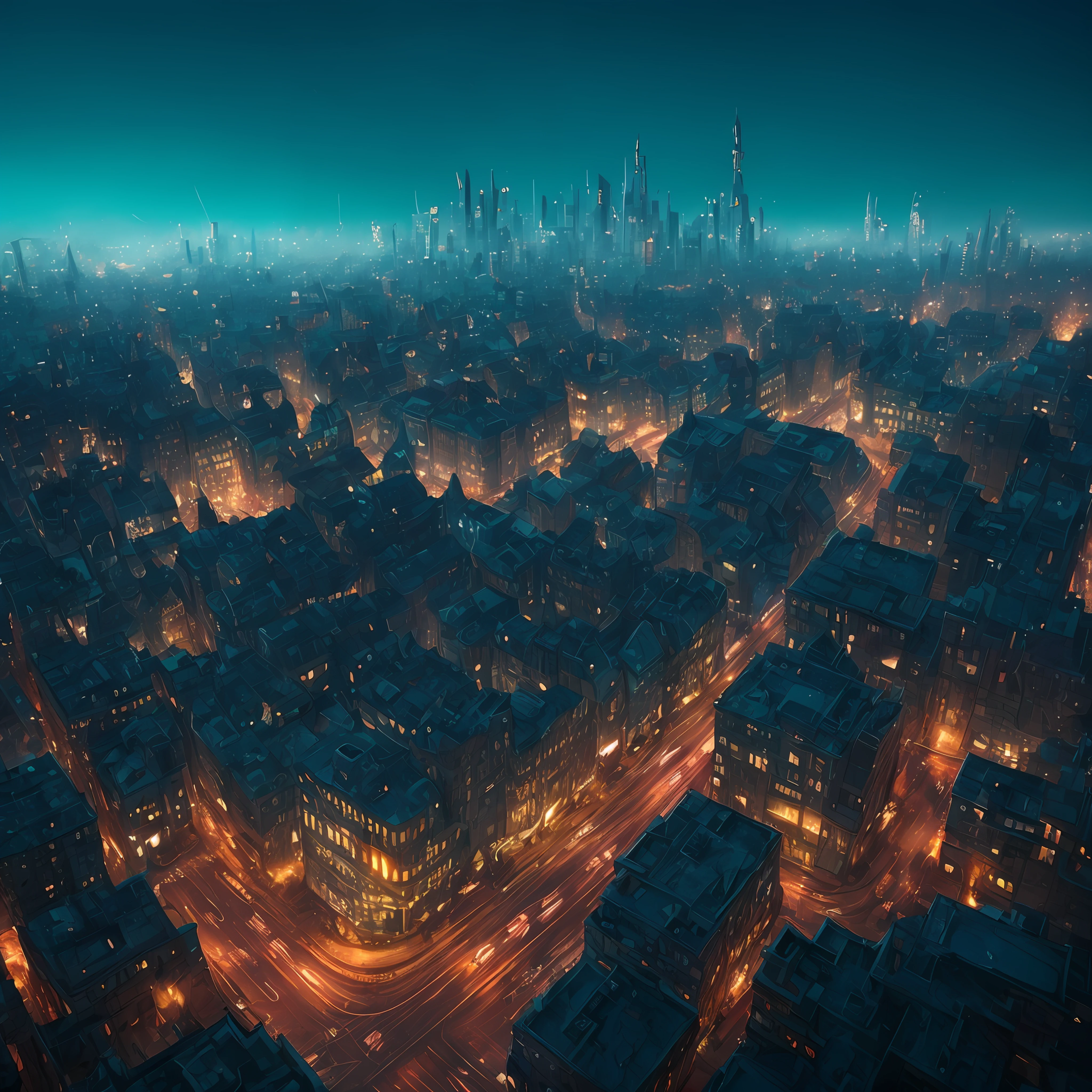 Buildings street, disturbing scene, close-up, photography, natural light, photorealism, cinematic rendering, ray tracing, highest quality, best detail, cinematic, third person view, blur effect, long exposure, 8K, ultra HD, nature lighting, moody lighting, cinematic lighting Against the backdrop of night city scenes, Generate city fantasy artwork of huge, stylized Cthulhu and inspired creatures. Incorporate elements of Cthulhu squid and Lovecraft to illustrate the cyborg octopus' paintings in detail. --auto