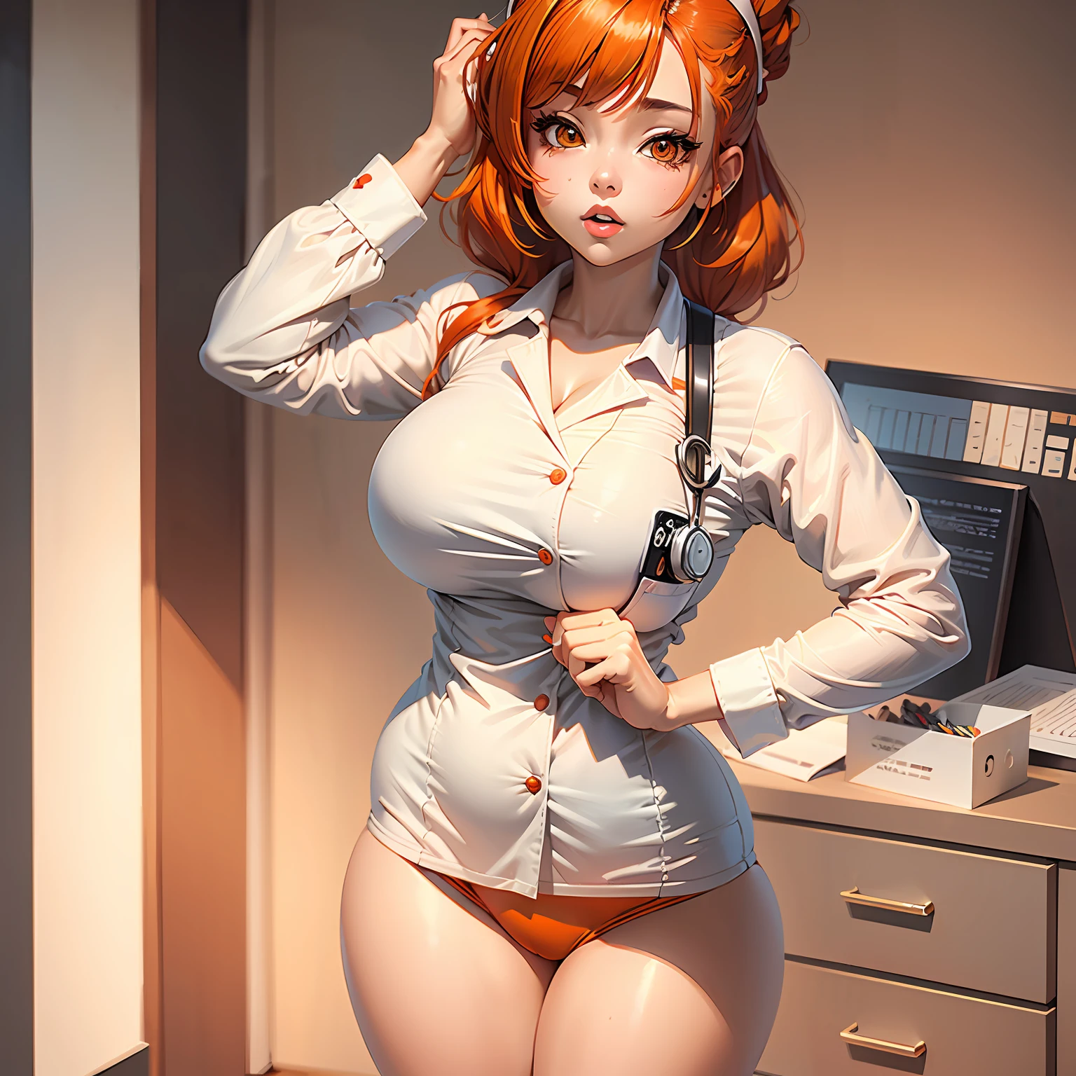 Super thick but fit, Sexy photorealistic Cardi B, half Spanish half Asian, beautiful girl with tanned skin, toned thighs curly red hair and emerald green eyes, traditional Japanese student clothes, in the dirty basement being tortured, Japanese high school student, 18 years old, student outfit, sweater, short skirt, sexy fishnet socks, unbuttoned shirt,  exposed breasts, torn clothes, kidnapped, kidnapping victim, (Trending in Pixiv, ta high res, perfect breasts), thick thighs, small waist, beautiful eyes, thick bimbo lips, fat girl, wet camel finger, private recoil, pantyshot big breasts, sexy, perfect makeup, beautiful pinup girl, masterpiece, best quality, detailed picture, colorful, vibrant colors, (solo, detailed face, perfect lighting, perfect shadows,  perfect eyes, girl focus, perfect hair, perfect hair, perfect face, gorgeous body), hourglass body, shiny body, 1girl, solo, short hair, open mouth, large breasts, jewelry, green eyes, shoulder length curly red hair, short hair, bob, collarbone, hair band, neckline, tattoo, necklace, necklace, yolk, hair band, choker,(((cowboy shot, slave, on his knees, begging, hands raised,  asking for help, begging, praying to God, needing help, in basement, locked in basement, hostage)))micro bikini, beautiful, masterpiece, camel's finger, breasts recessed, breasts exposed, breasts shiny, SAW movie series style, horror movie, realistic, photorealistic, chicken tail realism, black micro bikini, black skirt, white dress shirt, unbuttoned dress shirt, black socks,  black shoes, tattoos and piercings, areola piercings, showing areolas, massive neckline, trend in civitai fantasy realism, flawless beauty --auto