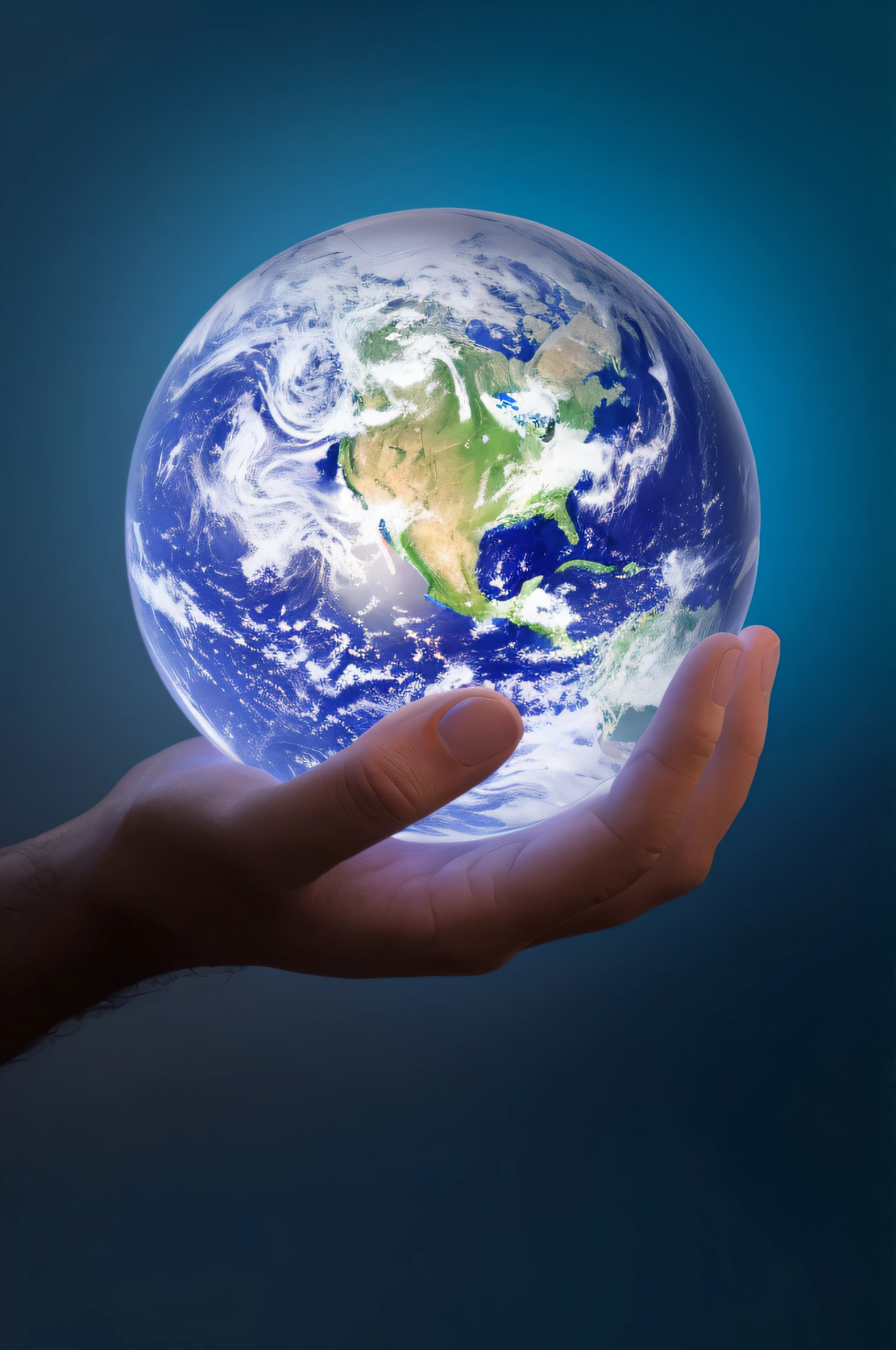 someone holding a glowing globe in their hand with a blue background, holding the earth, is holding a tiny planet earth, holding a miniature earth, holding miniature earth in hands, holding a planet, creation of the world, with earth, our planet, gently caressing earth, an amazing photo, blue marble, photo shot, with earth in the background