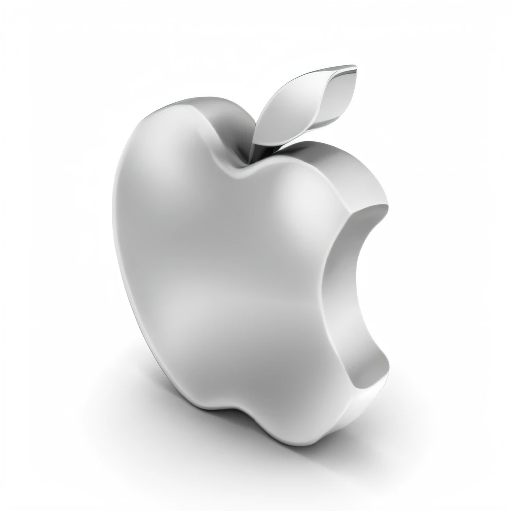 an apple logo with a leaf on it, apple logo, apple, apple design, led on ipad, with apple, iphone, an apple, apple - store, apple car, ios, made in adobe illustrator, apple store, 3d logo, cupertino, created in adobe illustrator, ios icon, macpaint, 3d model in color tone #F96000, iphone image, Drawn image