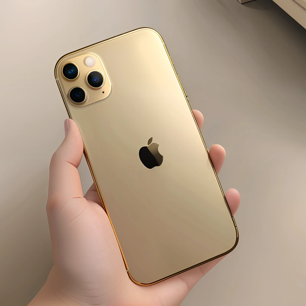 Iphone 15 3D Gold Color