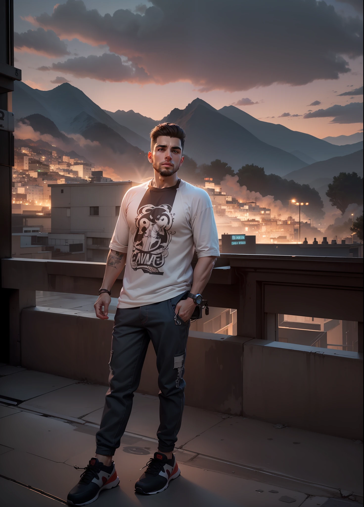 Realistic 8k boy handsome background change