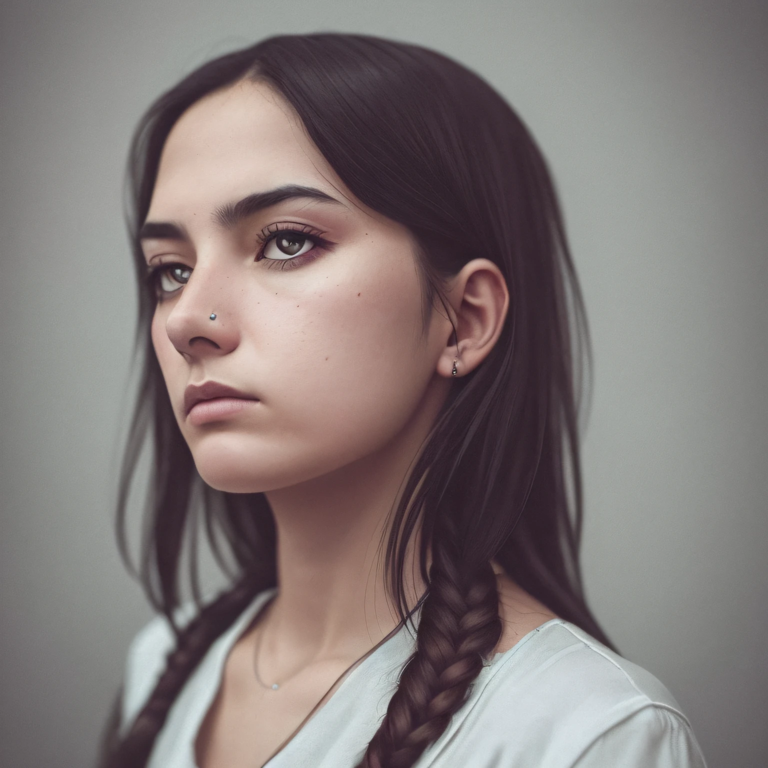 [image] moody self-portrait of princess, high contrast, crazy detail, photography, DSLR, detailed skin, no makeup, 8K --auto