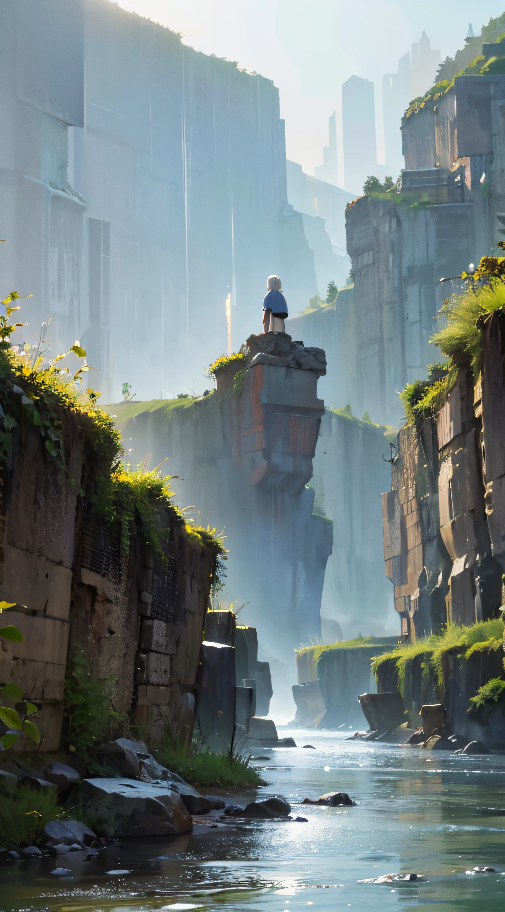 Heavy rain, river, Hayao Miyazaki, healing