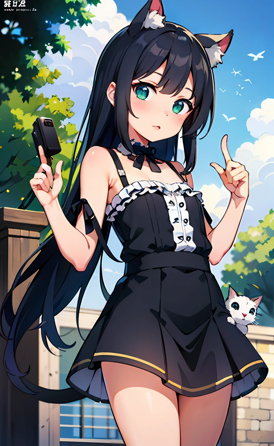 anime girl pointing at camera with butterfly in background, kawacy, guweiz, small curvy loli, anime moe artstyle, noire, artwork in the style of guweiz, anime girl with cat ears, noire photo, official artwork, girl with cat ears, pixiv style, top rated on pixiv, pixiv contest winner