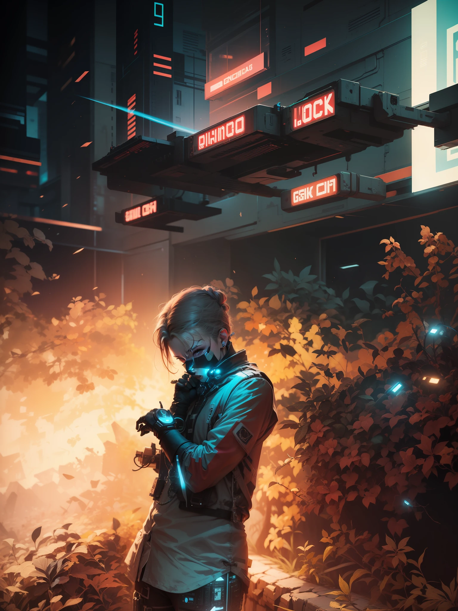 Cyberpunk male edit with girl