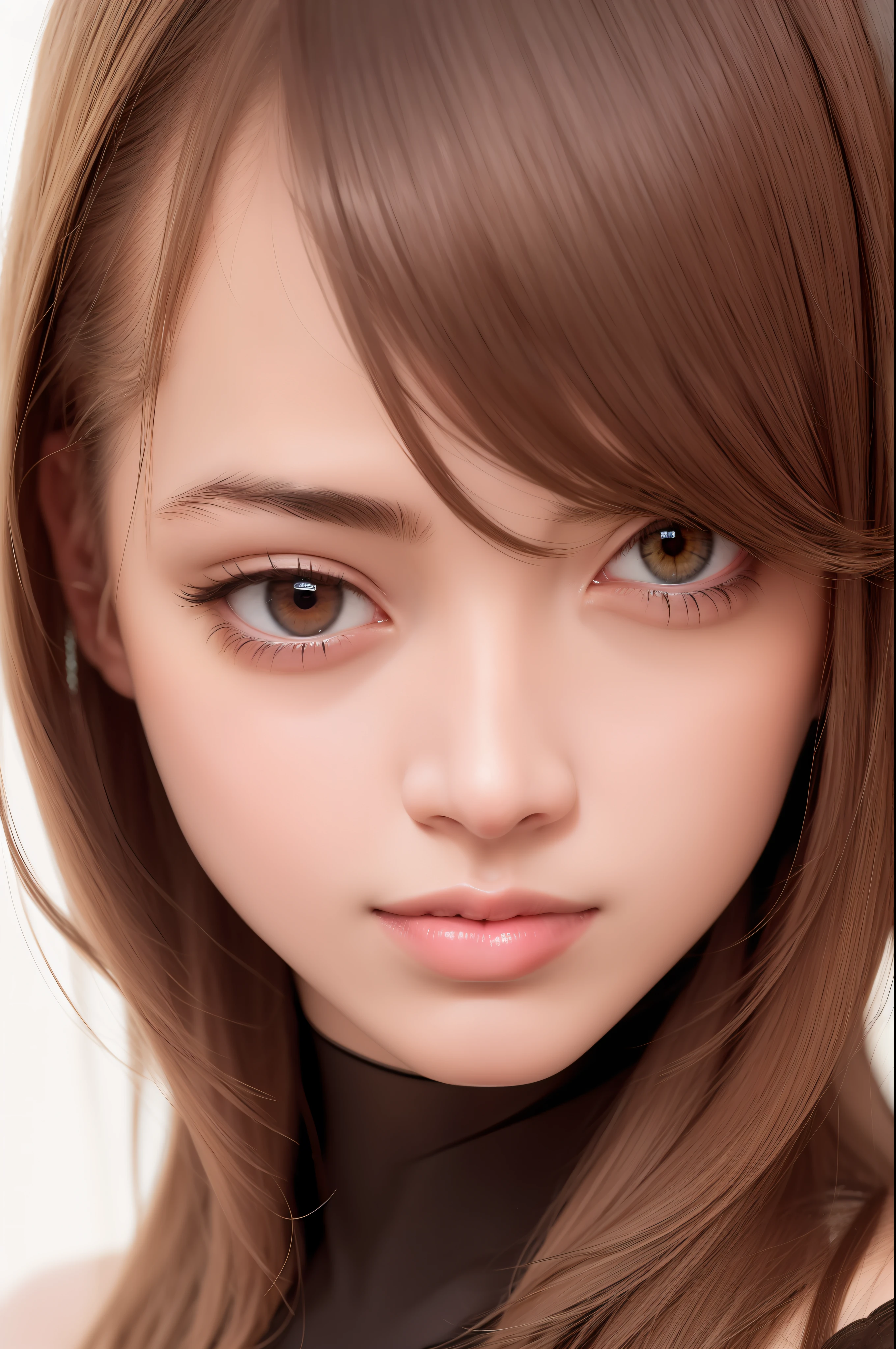 best quality, masterpiece, (realistic:1.2), 1 girl, brown hair, brown eyes,Front, detailed face, beautiful eyes
