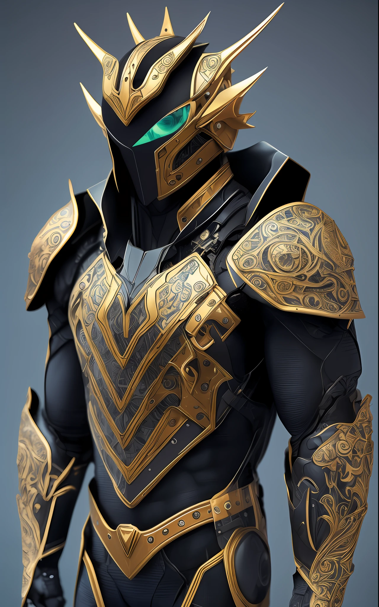 man in armor, super strong, science fiction, humanoid based on beetle and Kamen Rider, beetle shell, compound eyes, biochemical appearance, blood vessels and muscles seen between joints, intricate details,fighting pose