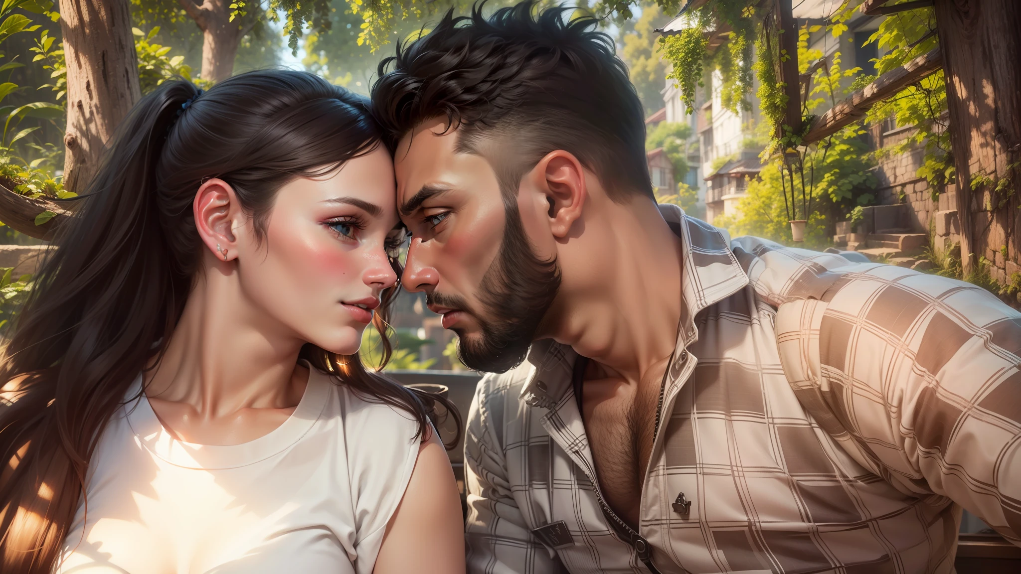 Real image handsome cute couple love 4k hd grow face
