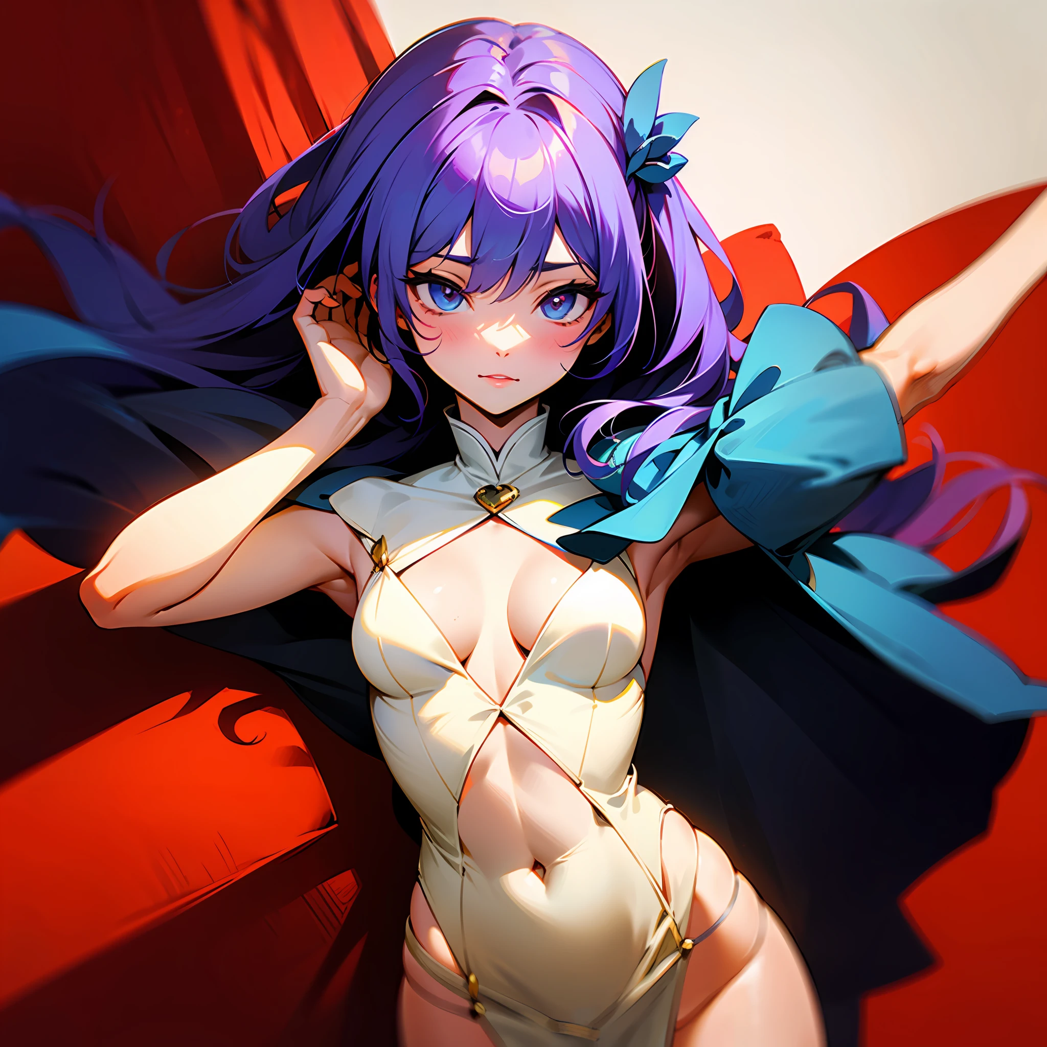 Clothes are not covered, royal sister