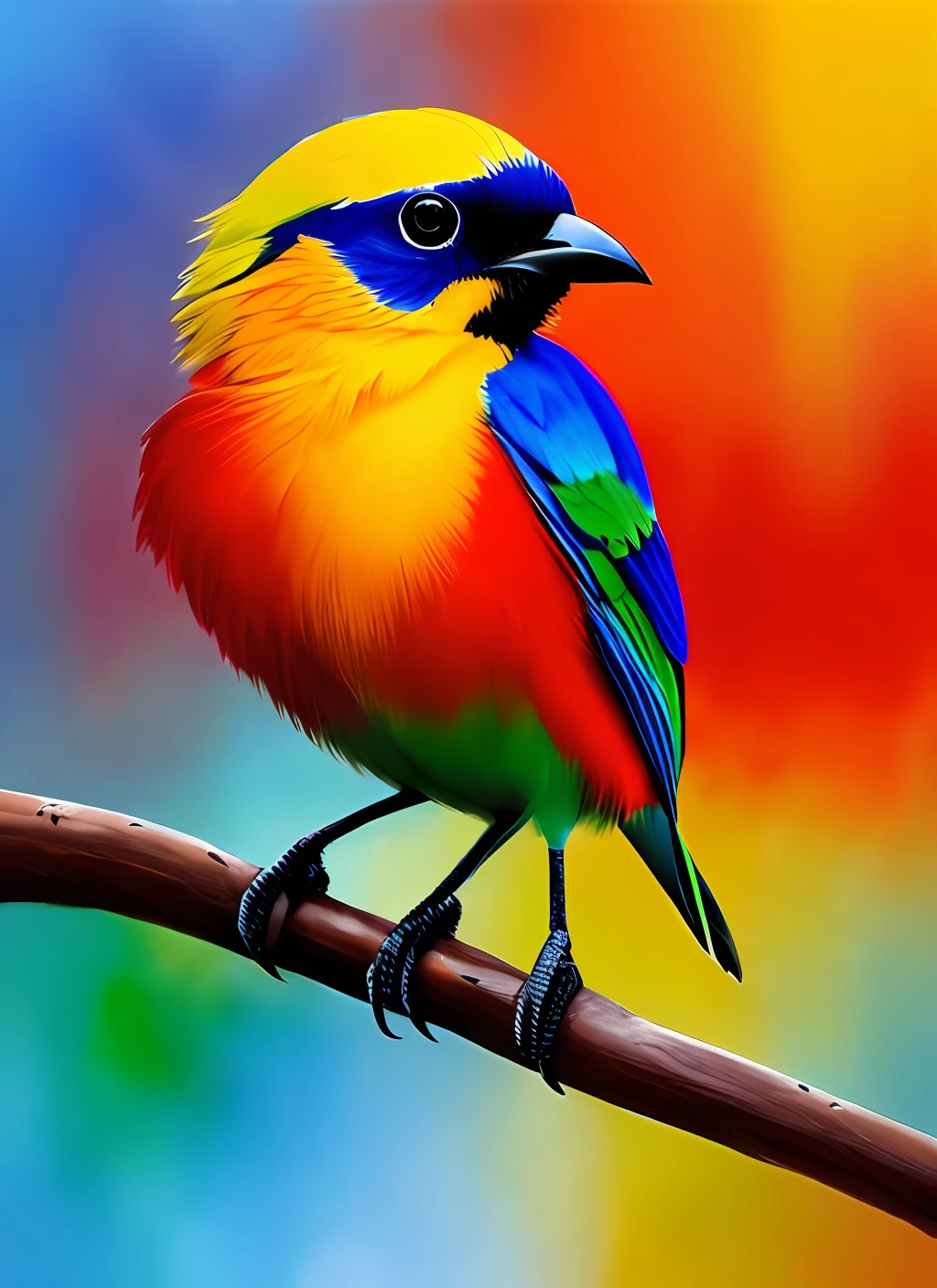 (masterpiece, best quality,1.2beautiful colorful bird,realistic,1.5