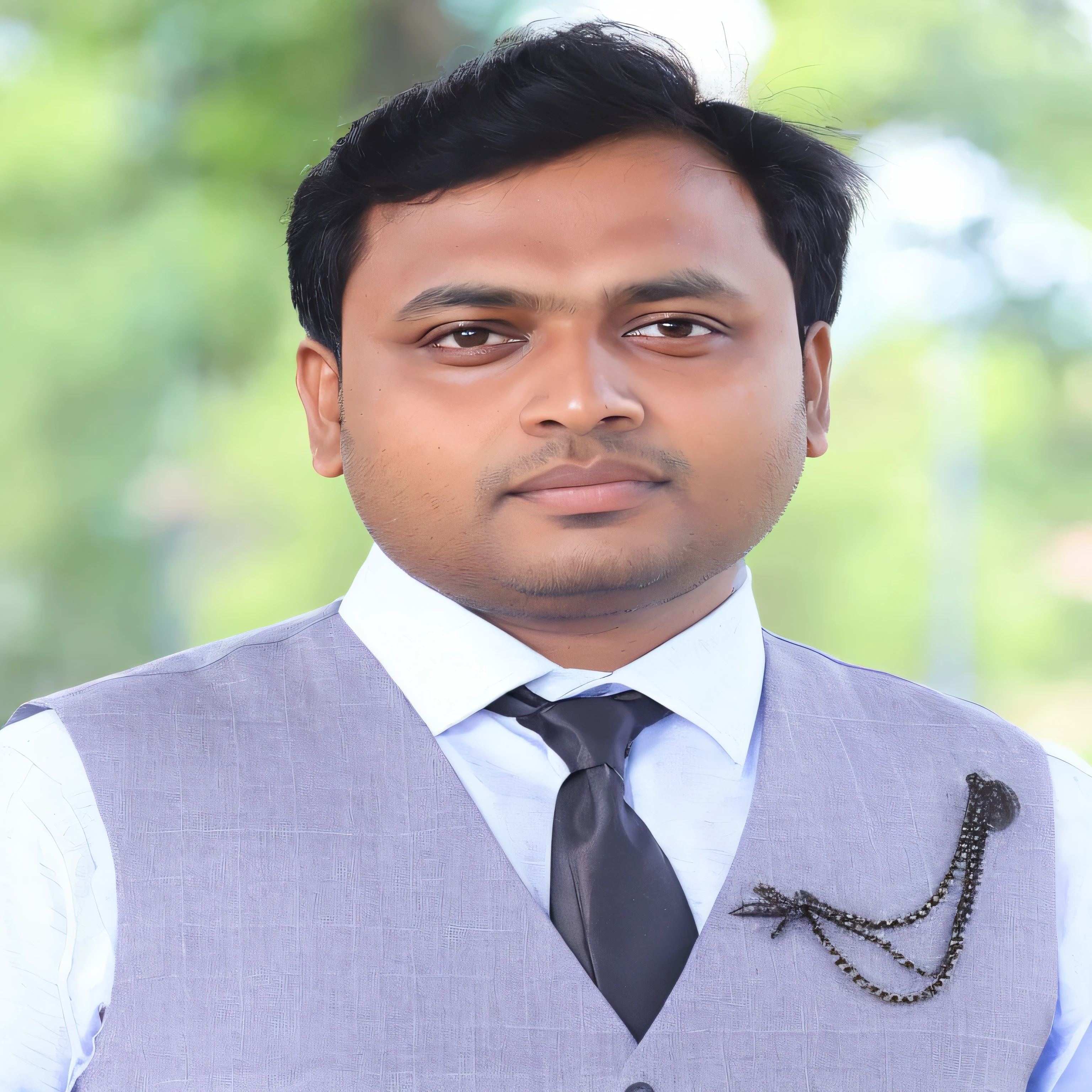 there is a man wearing a vest and tie standing in front of a window, ranjit ghosh, johnatan wayshak, professional picture, very clear picture, journalist photo, jayison devadas, portait image, amazing professional picture, detailed professional photo, vastayan, with accurate face, candid picture, professional profile picture, vinayak, mohamed chahin