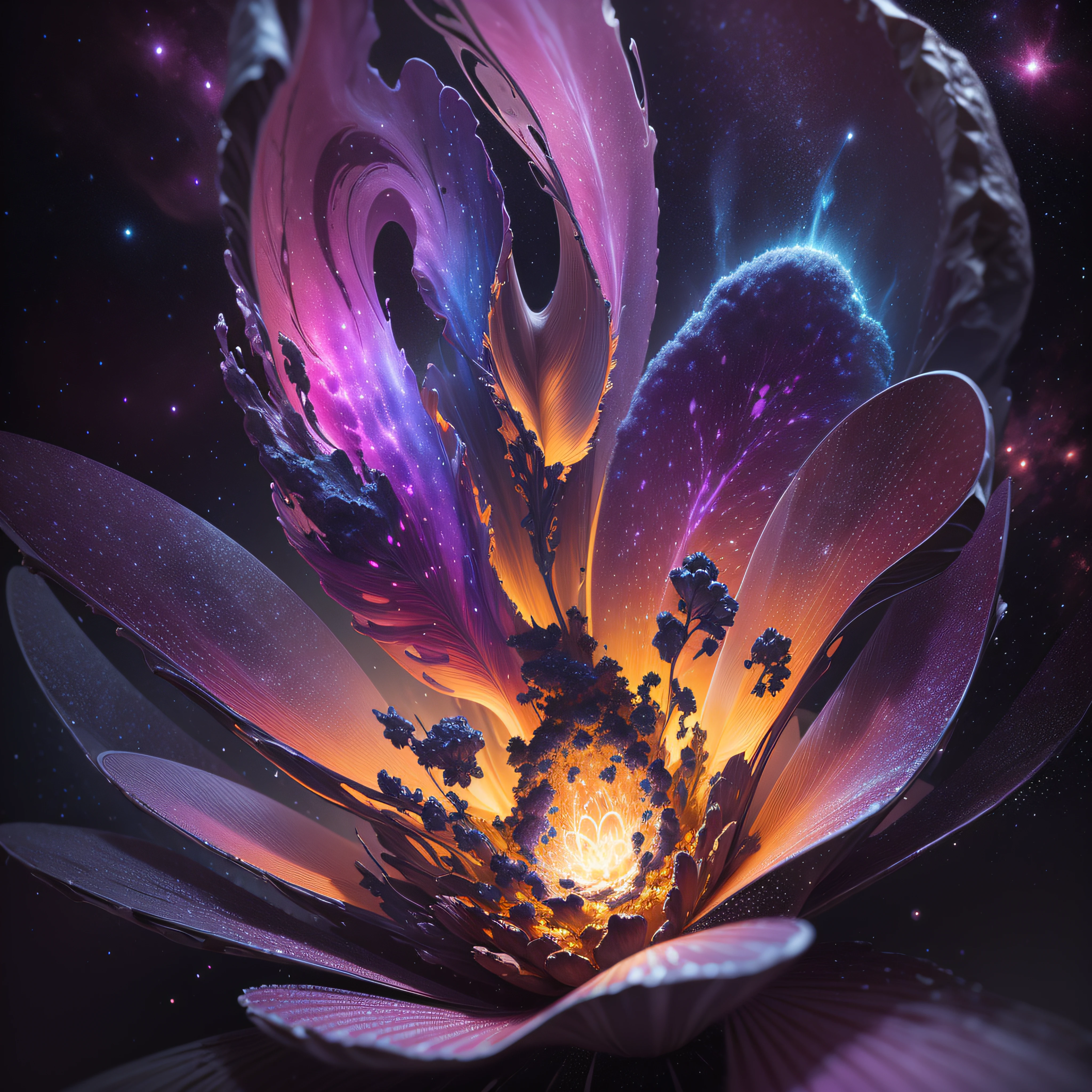 anatomic human heart made of delicate flowers, big petals, pastel colors, out of this world, serene, 4K, illustration, no background --auto