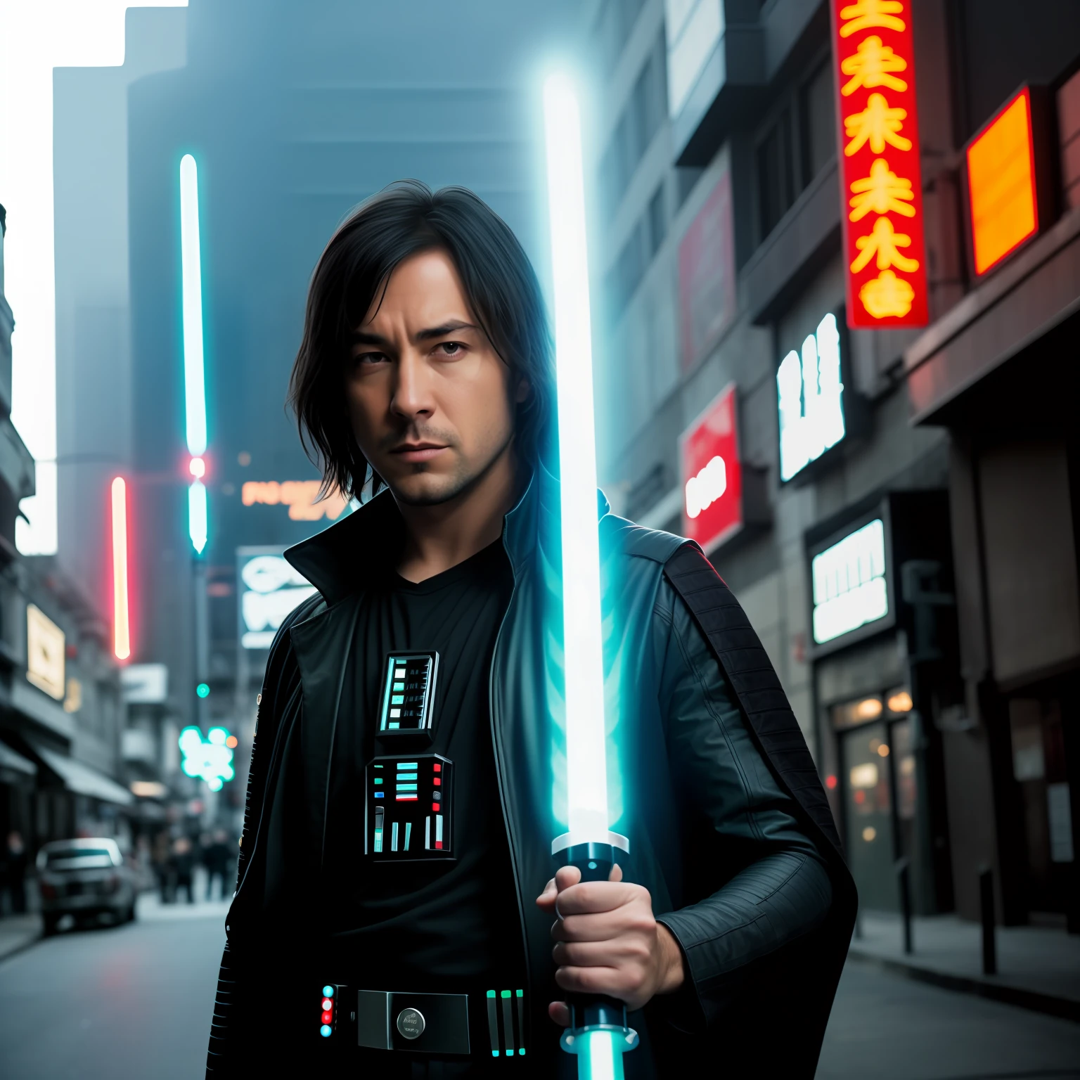 Excalibur mixes with a lightsaber
