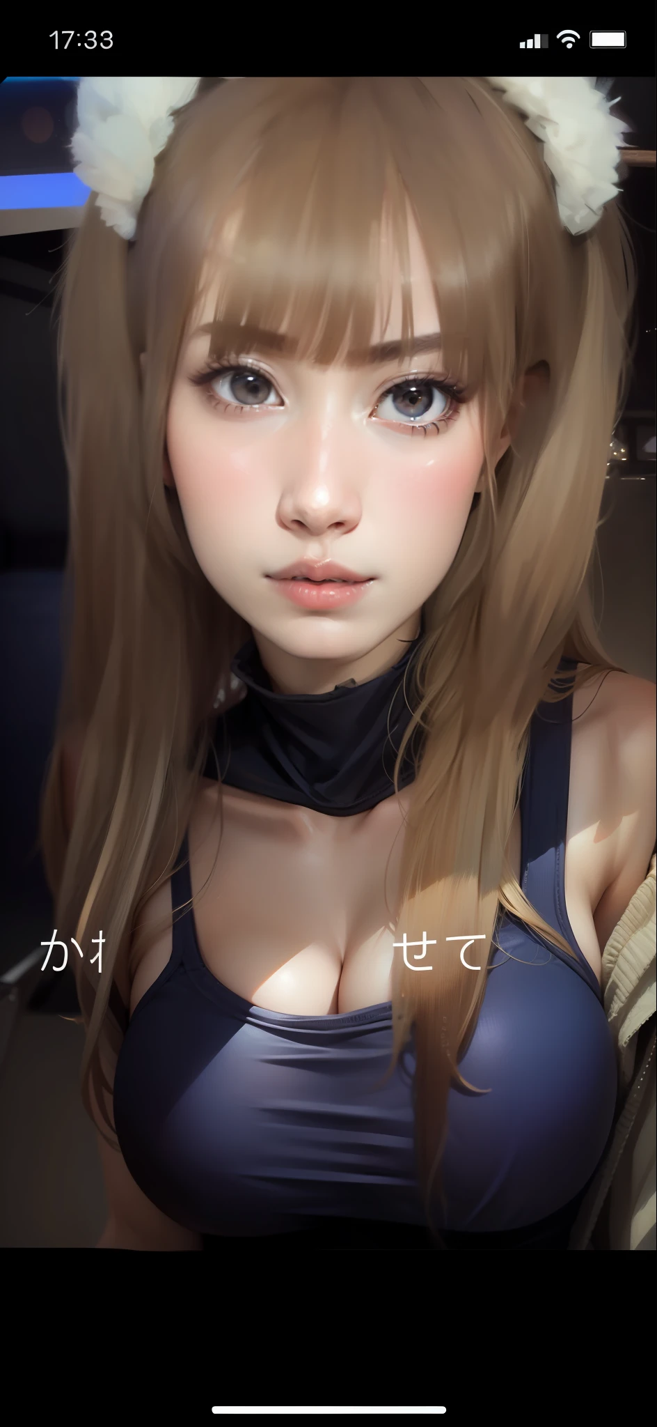 Swimsuit, cleavage, upper body only, chest, balance with face just right, to chest, sexy